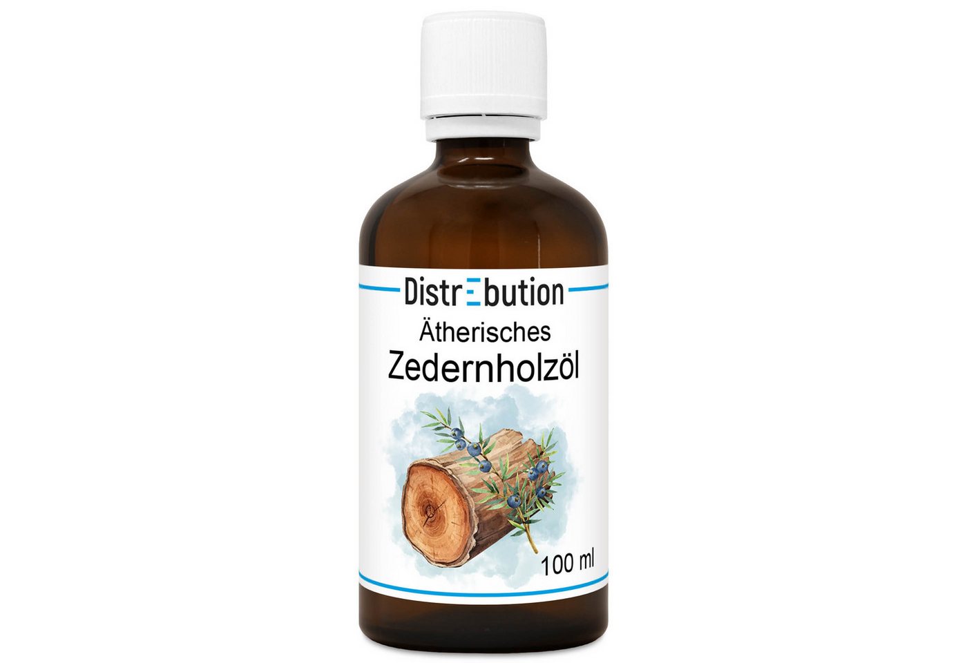 DistrEbution Duftöl Ätherisches Öl, Zedernholzöl, 100% Naturrein, Für Kerzen und Kosmetik