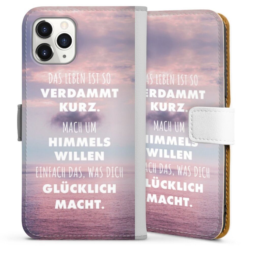DeinDesign Handyhülle Glück Spruch Statement Das Leben Ist So Verdammt