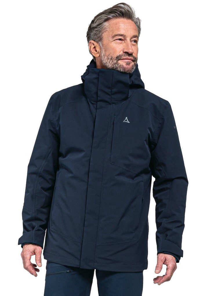 Schöffel Winterjacke Auerspitz 3in1 (wasser- und winddicht, atmungsaktiv) dunkelblau Herren