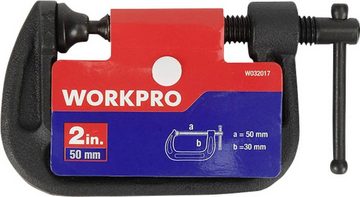WorkPro Schraubzwinge WorkPro W032017WE 50 mm C-klemme Spann-Weite (max): 50 mm Produktabme