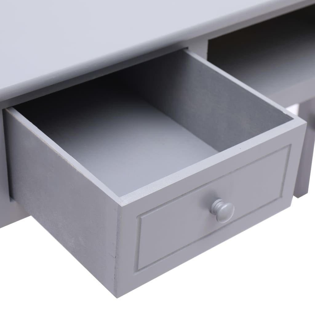 furnicato Grau Holz 110×45×76 cm Schreibtisch