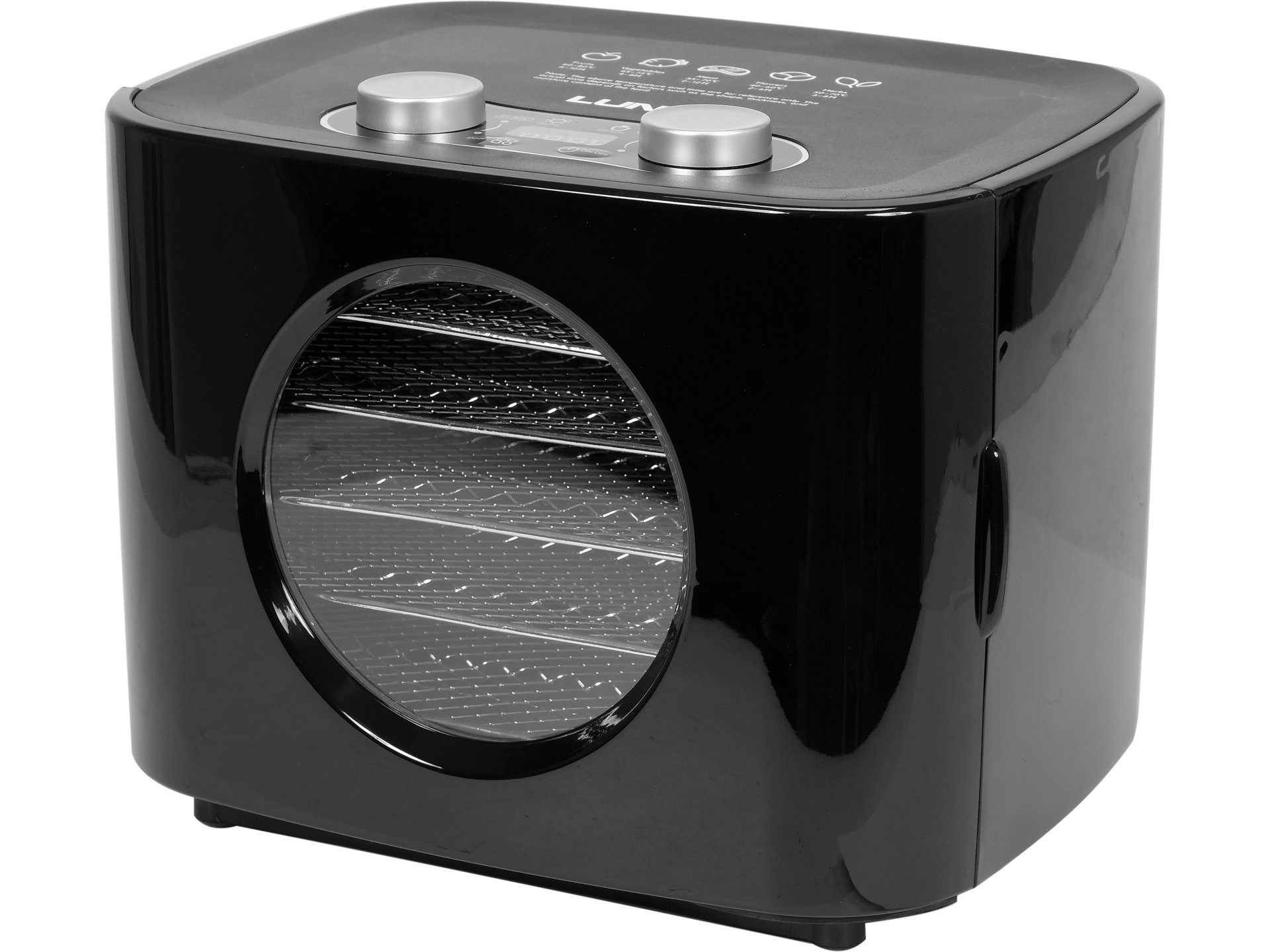Lund Dörrautomat Lebensmitteltrockner mit 5 verchromten Ebenen, 300–340 W, Timer 340 W