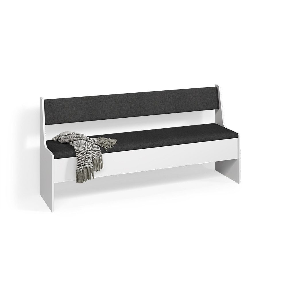 Livinity® Sitzbank Tiberio, Weiß, 41.5 x 166.6 cm (1-St)