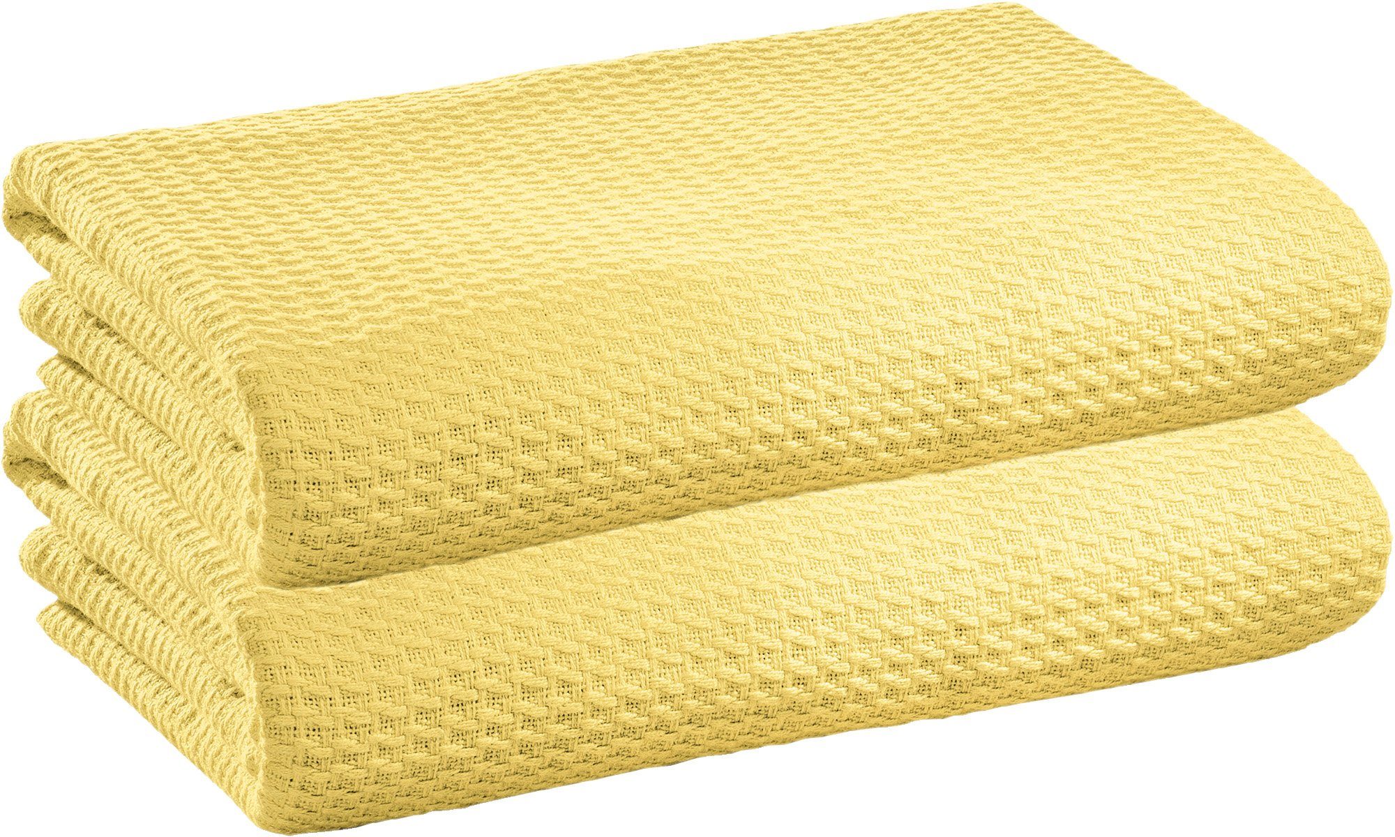 Wohndecke Sommerdecke "Siena" 2er-Pack, Erwin Müller, Baumwolle Uni
