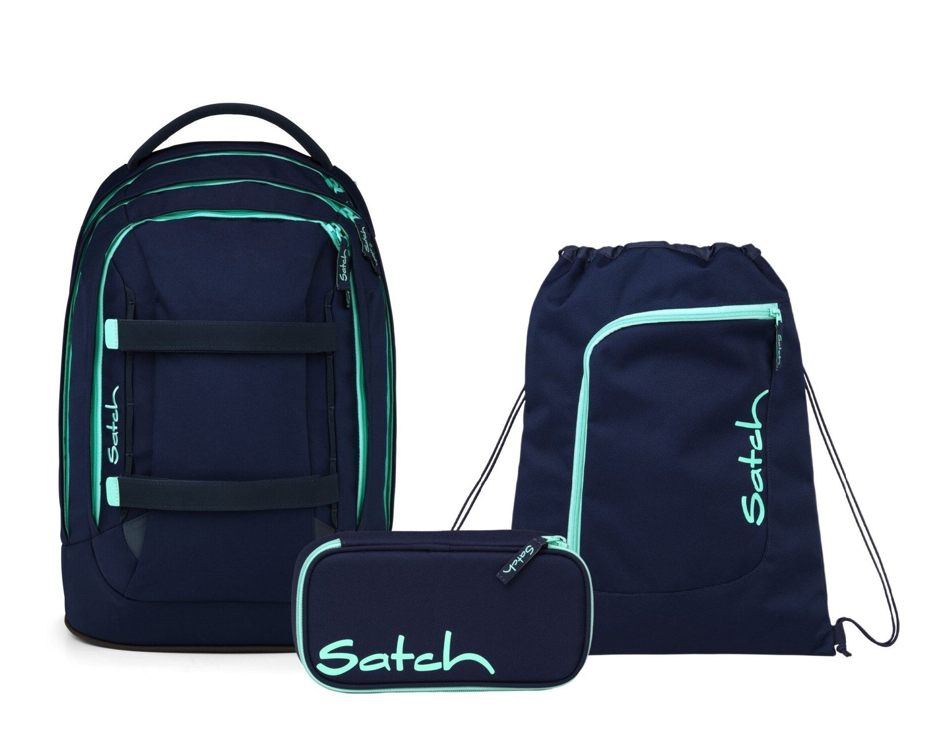 Satch Schulrucksack Pack (3tlg., inkl. Schlamperbox und Sportbeutel)