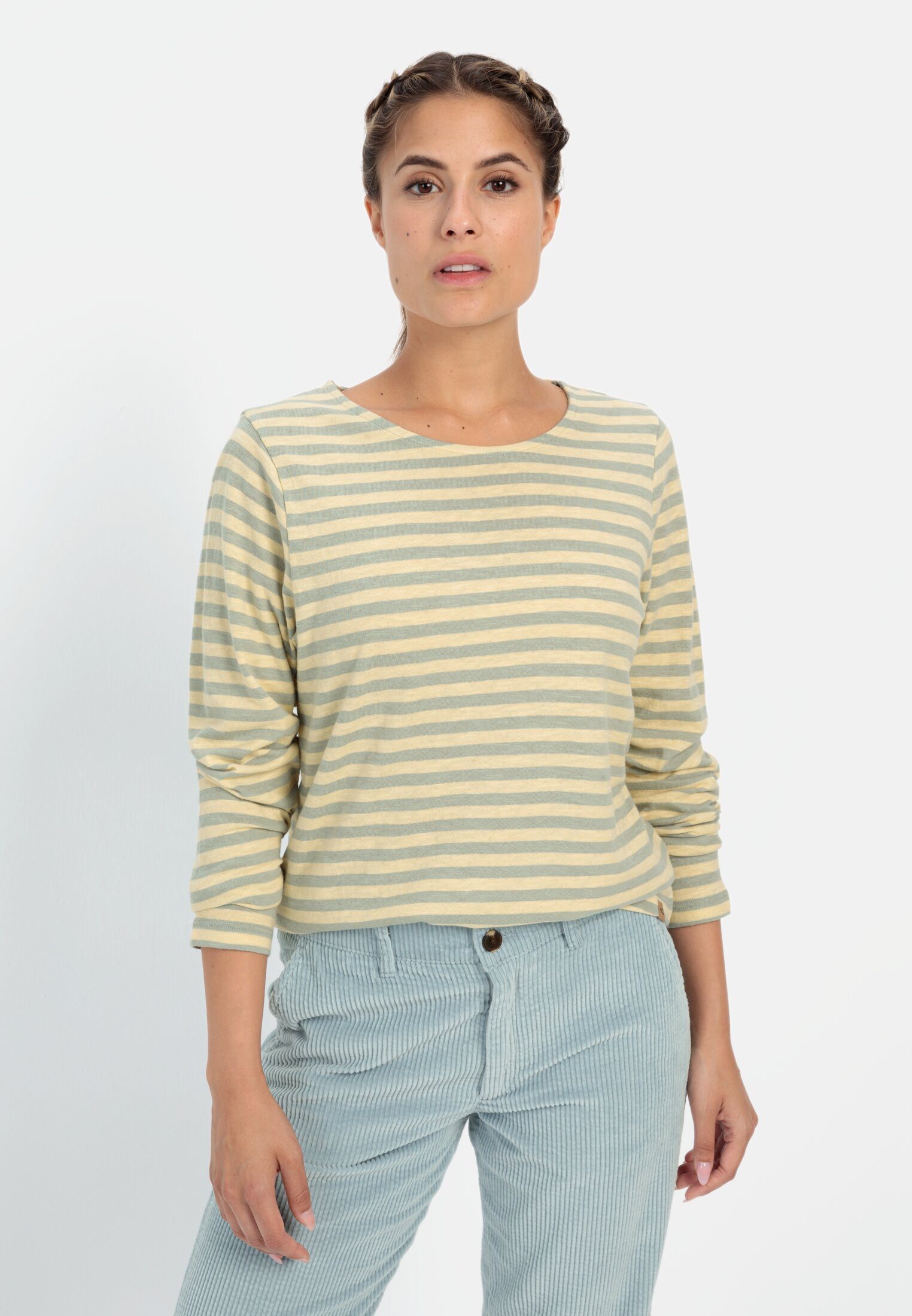 camel active Langarmshirt aus Organic Cotton Langarm Rundhals günstig online kaufen