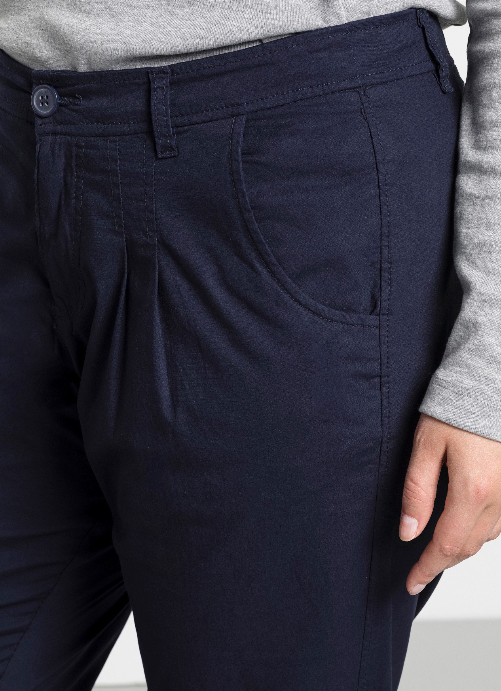 Sheego Jerseyhose Chinohose in Stretch-Qualität