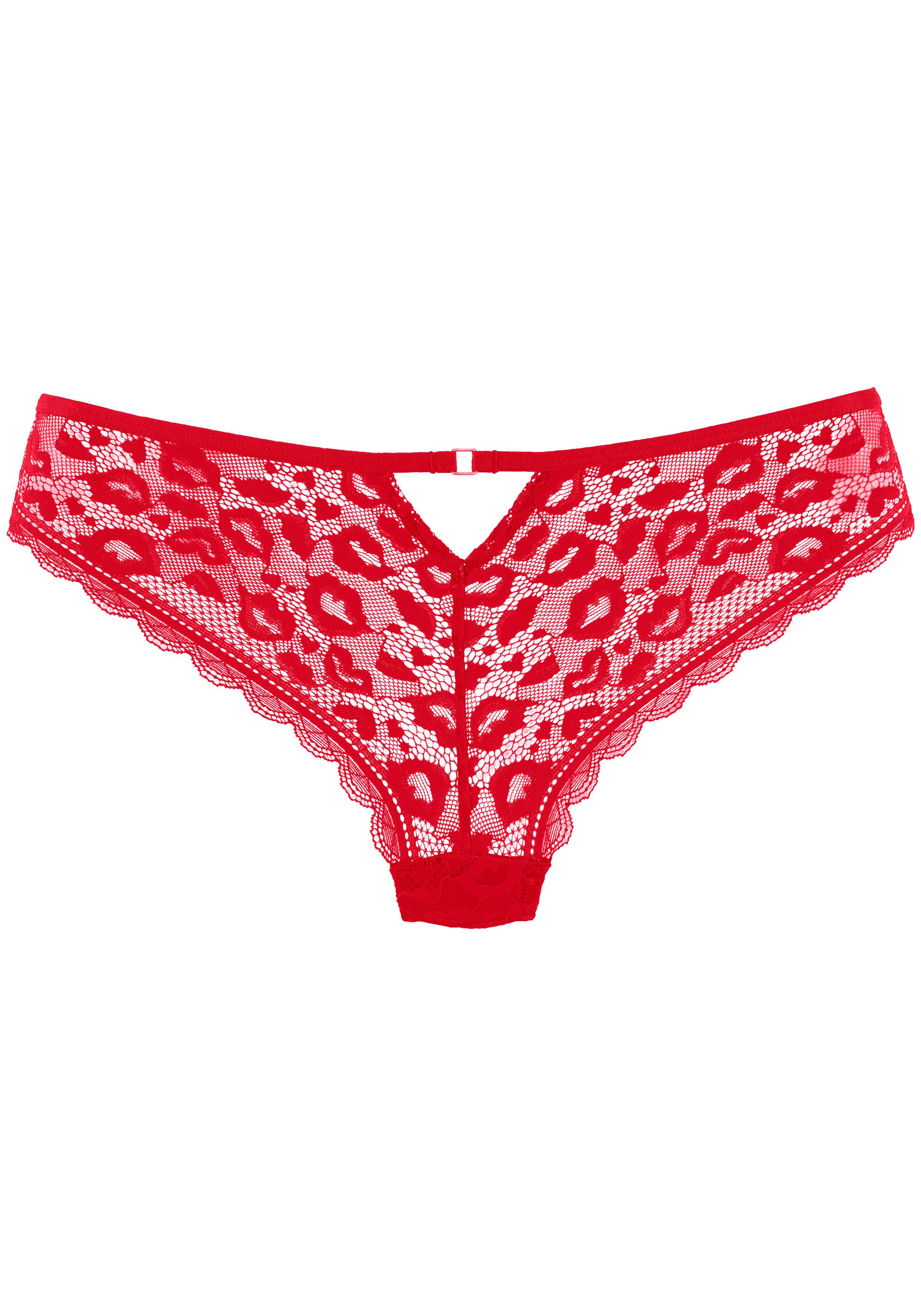 Vivance by Lascana String aus dezent transparenter Spitze in Leo-Optik – Bild 2 von 5