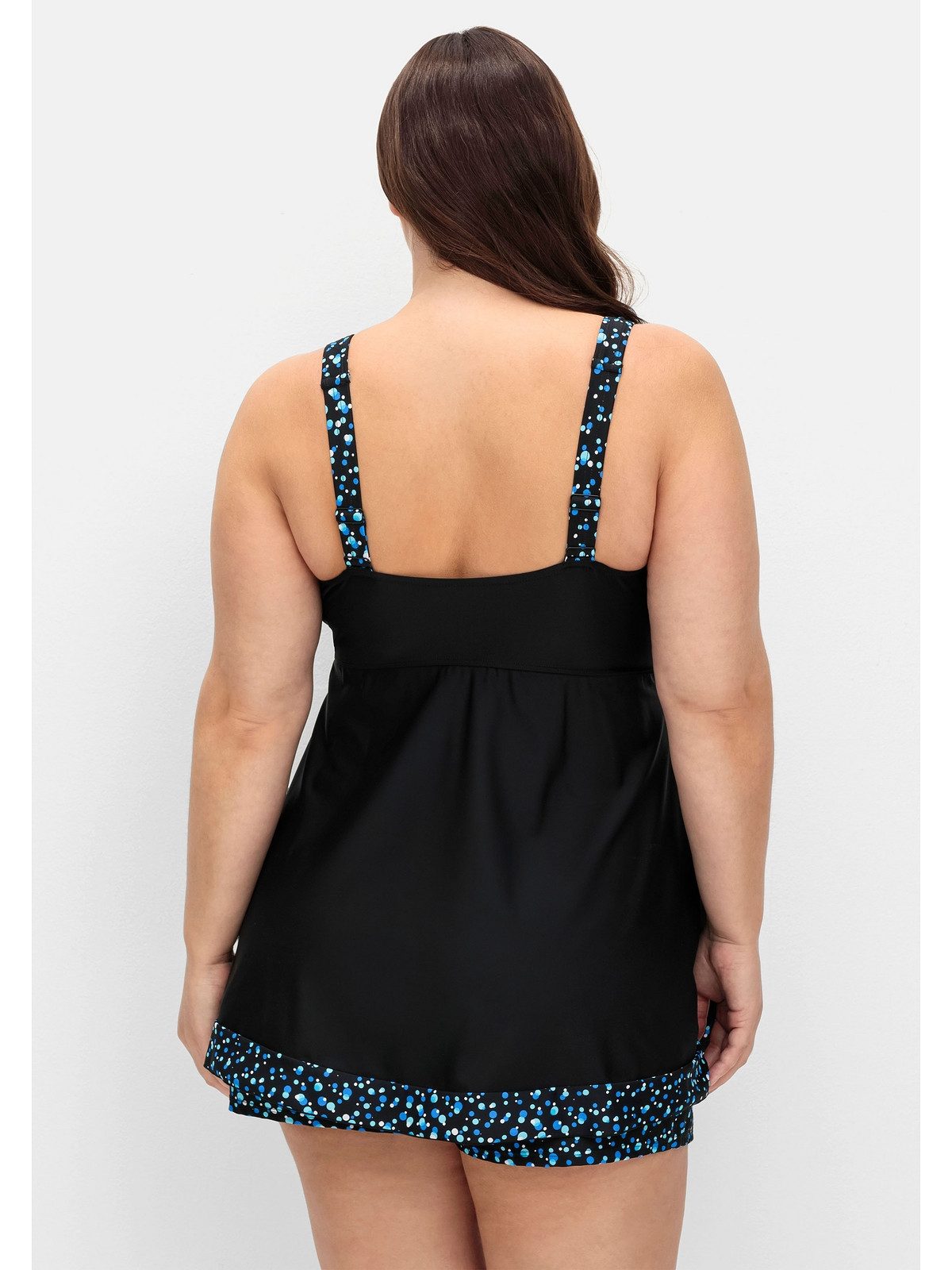 Sheego Tankini-Top Große Größen, in Longform, mit Pünktchenprint