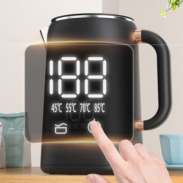 autolock Wasserkocher Wasserkocher Edelstahl 1,7 Liter mit Thermostat 45-100℃, und Touch-Display elektrischer Wasserkocher Teekocher