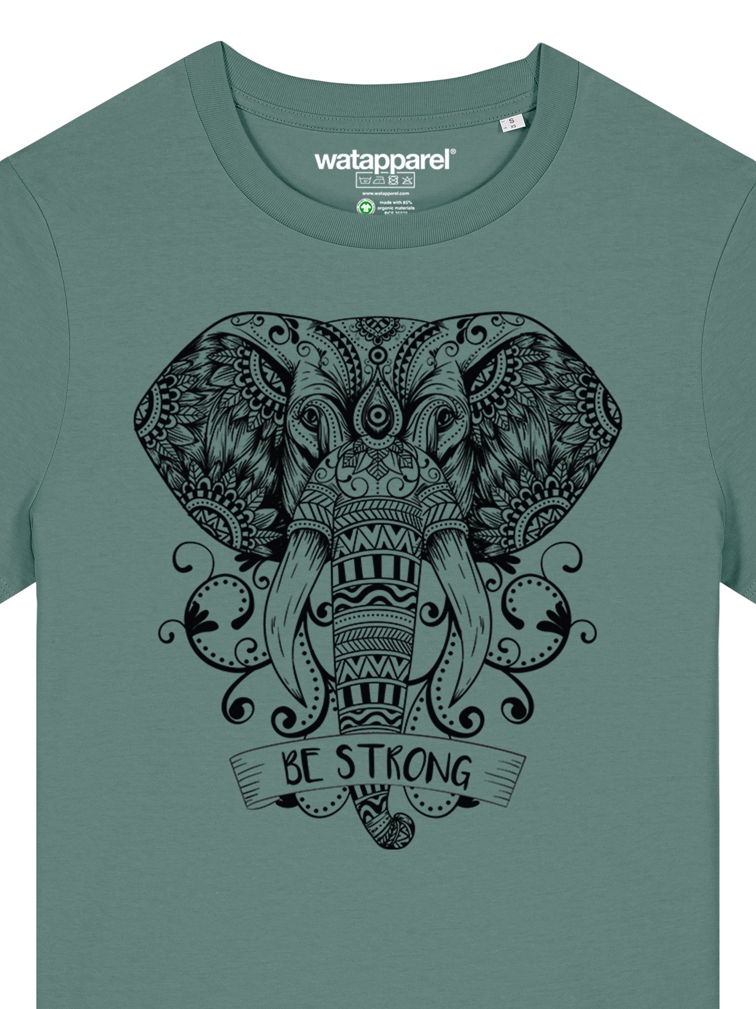 wat? Apparel T-Shirt Mandala Elephant