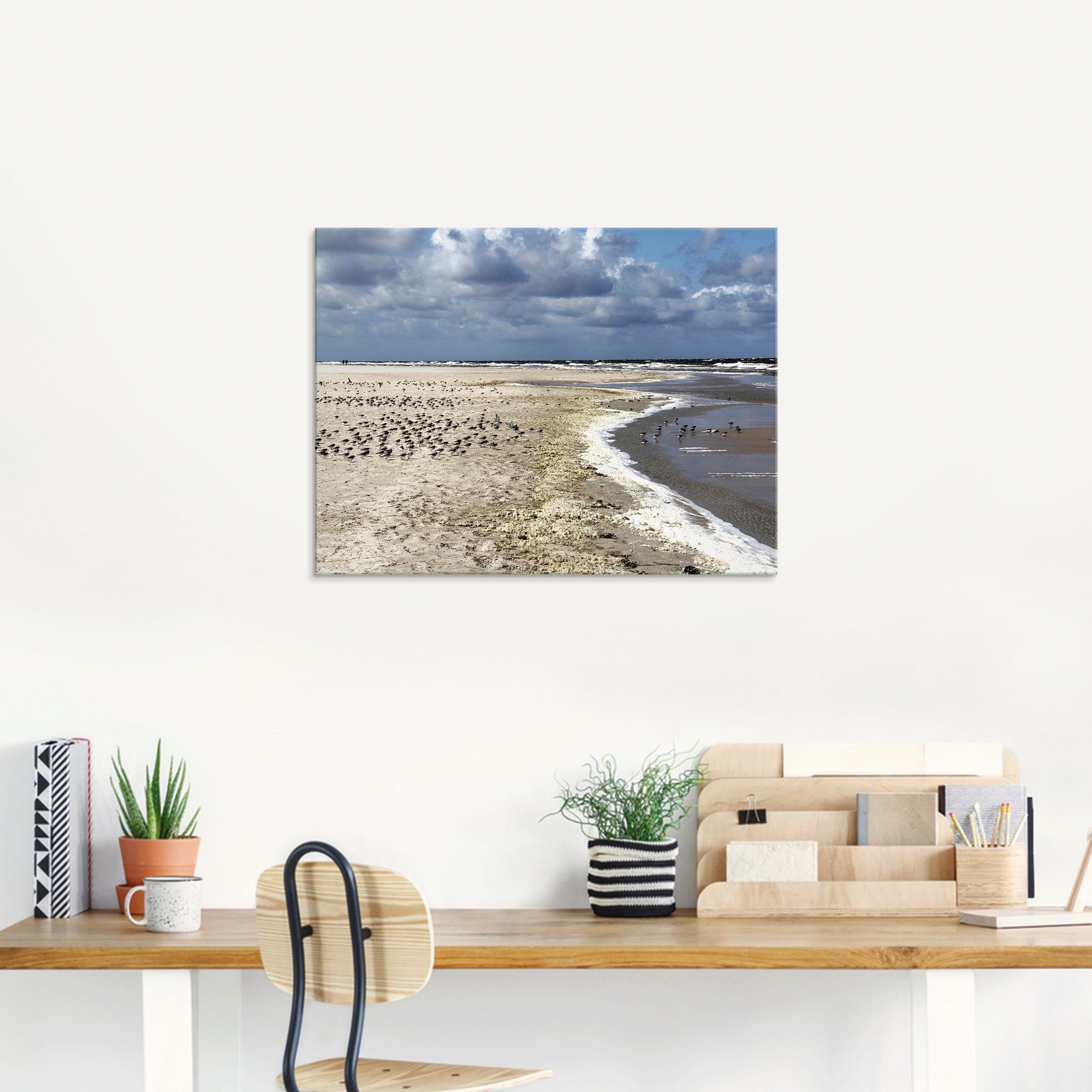 Artland Glasbild »Am schönen Nordseestrand«, Strand (1 Stück)-kaufen