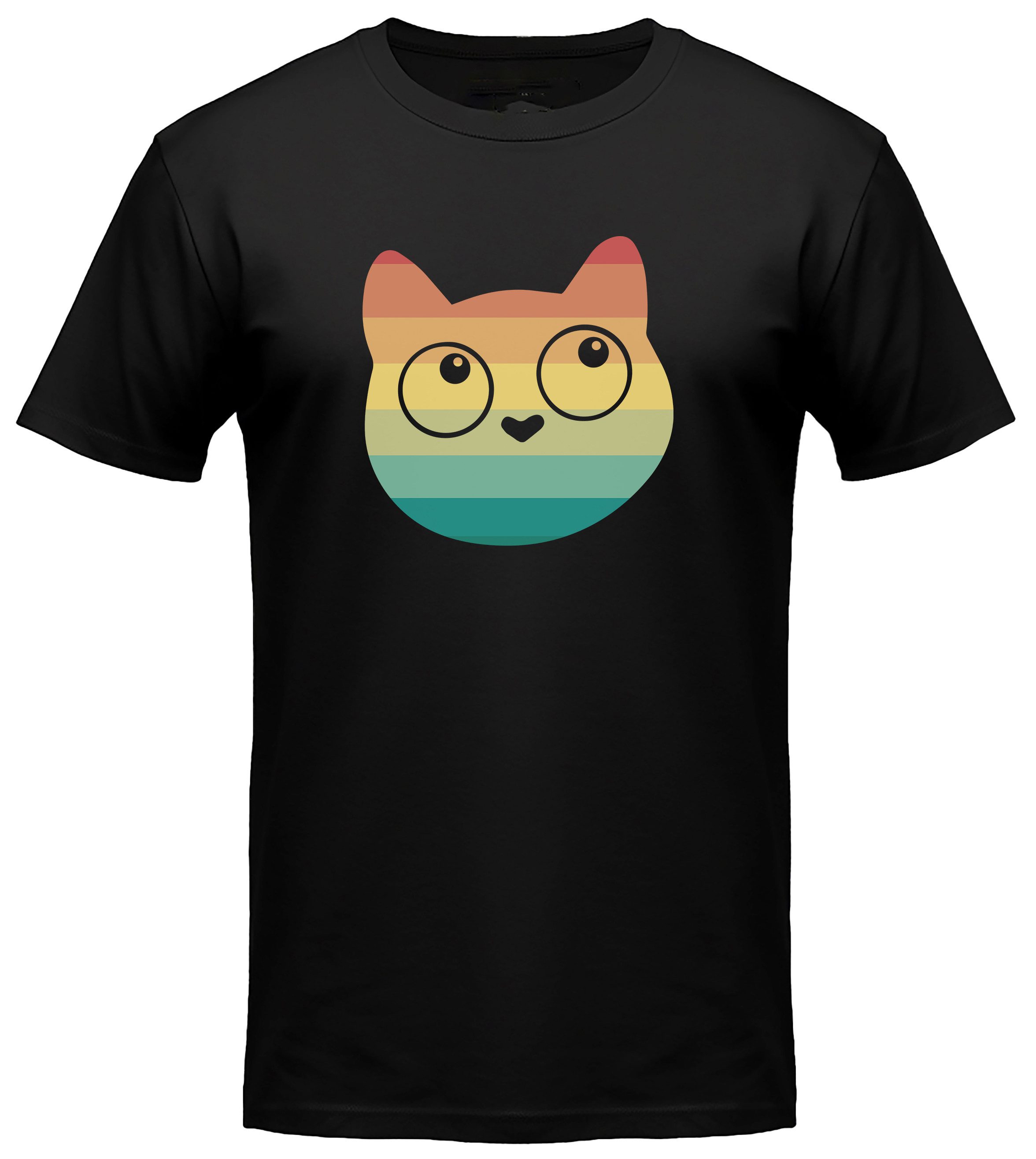 T-Shirt Katzen print Shirt
