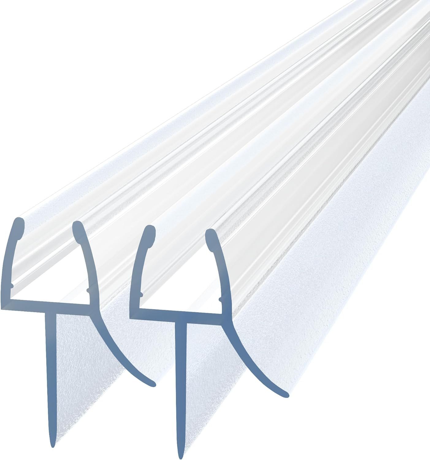 UE Stock Duschdichtung 2x1 Meter Duschtürdichtung Wasserabweiser Ersatzdichtung 6-8 mm, L: 100 cm, Einfache Installation