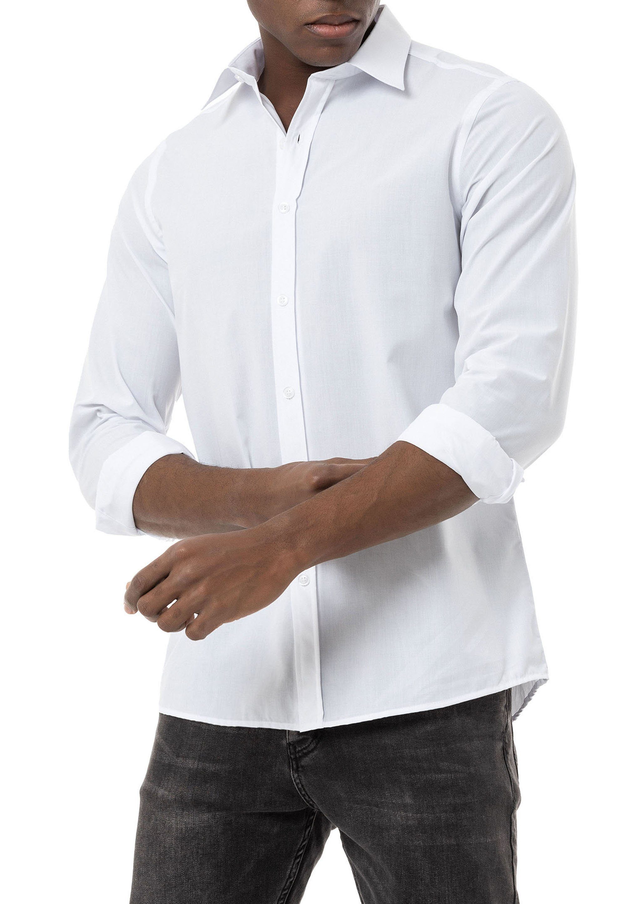 RedBridge Langarmhemd Basic-Line Modern Fit Hemd günstig online kaufen