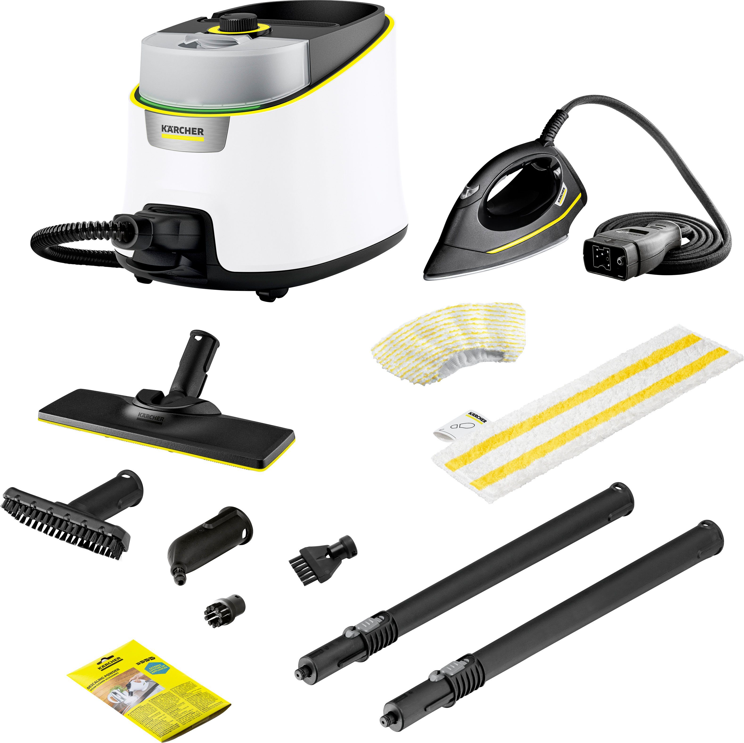 KÄRCHER Dampfreiniger SC 4 DELUXE IRON, 2200 W, inklusive Dampfdruck-Bügeleisen, Flächenleistung ca. 130 m²