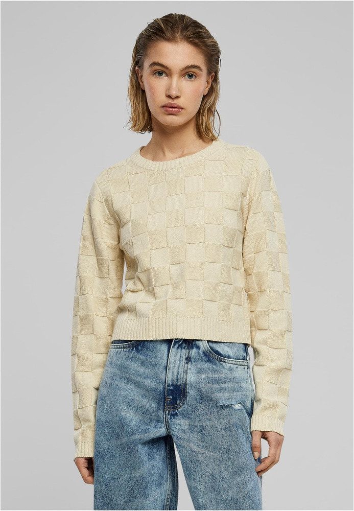 Rundhalspullover Ladies Check Knit Sweater