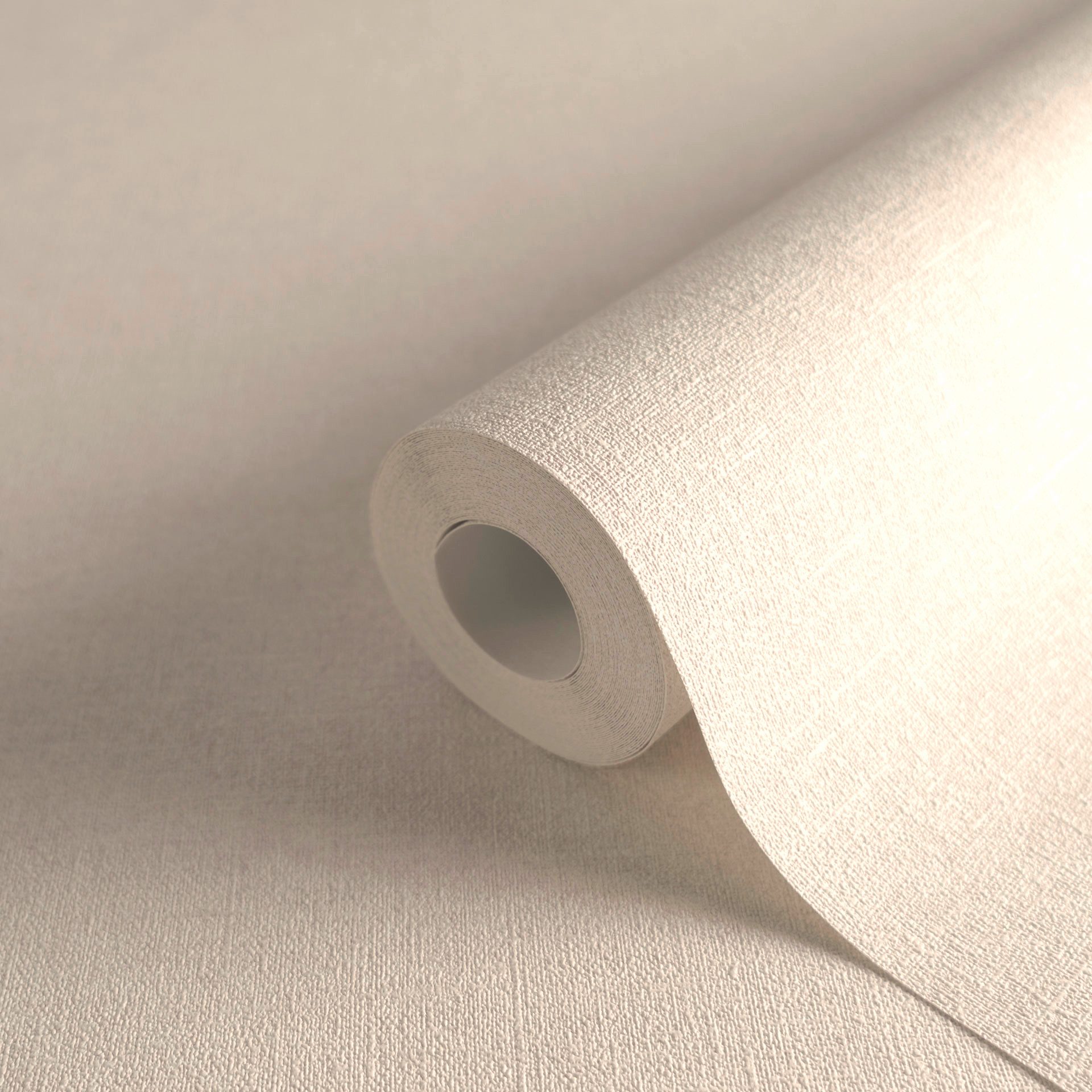 s.Oliver Vliestapete Uni Tapete mit feiner Leinenoptik, Farbe Creme Weiß, s günstig online kaufen