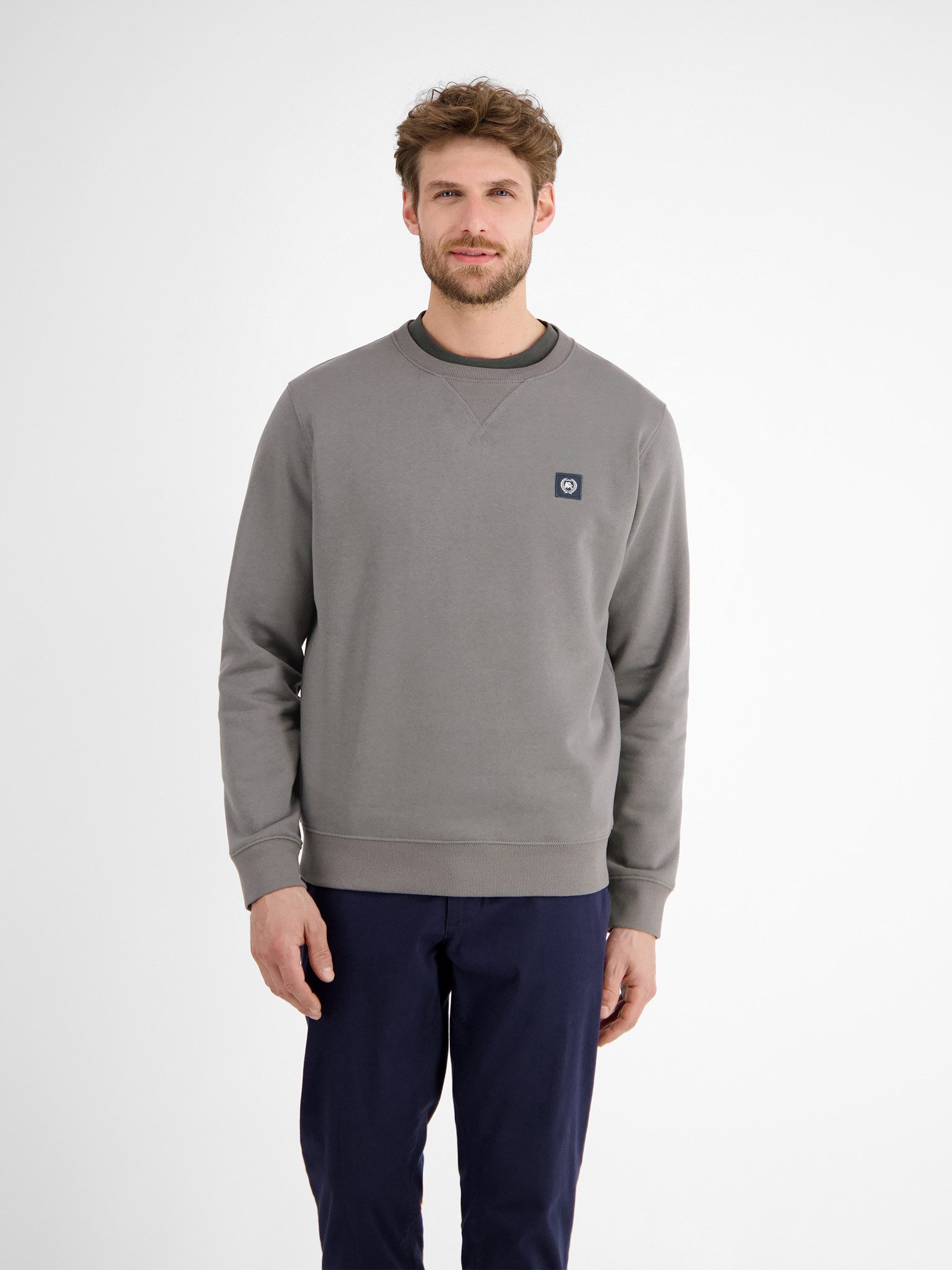 LERROS Sweater mit Logo-Badge