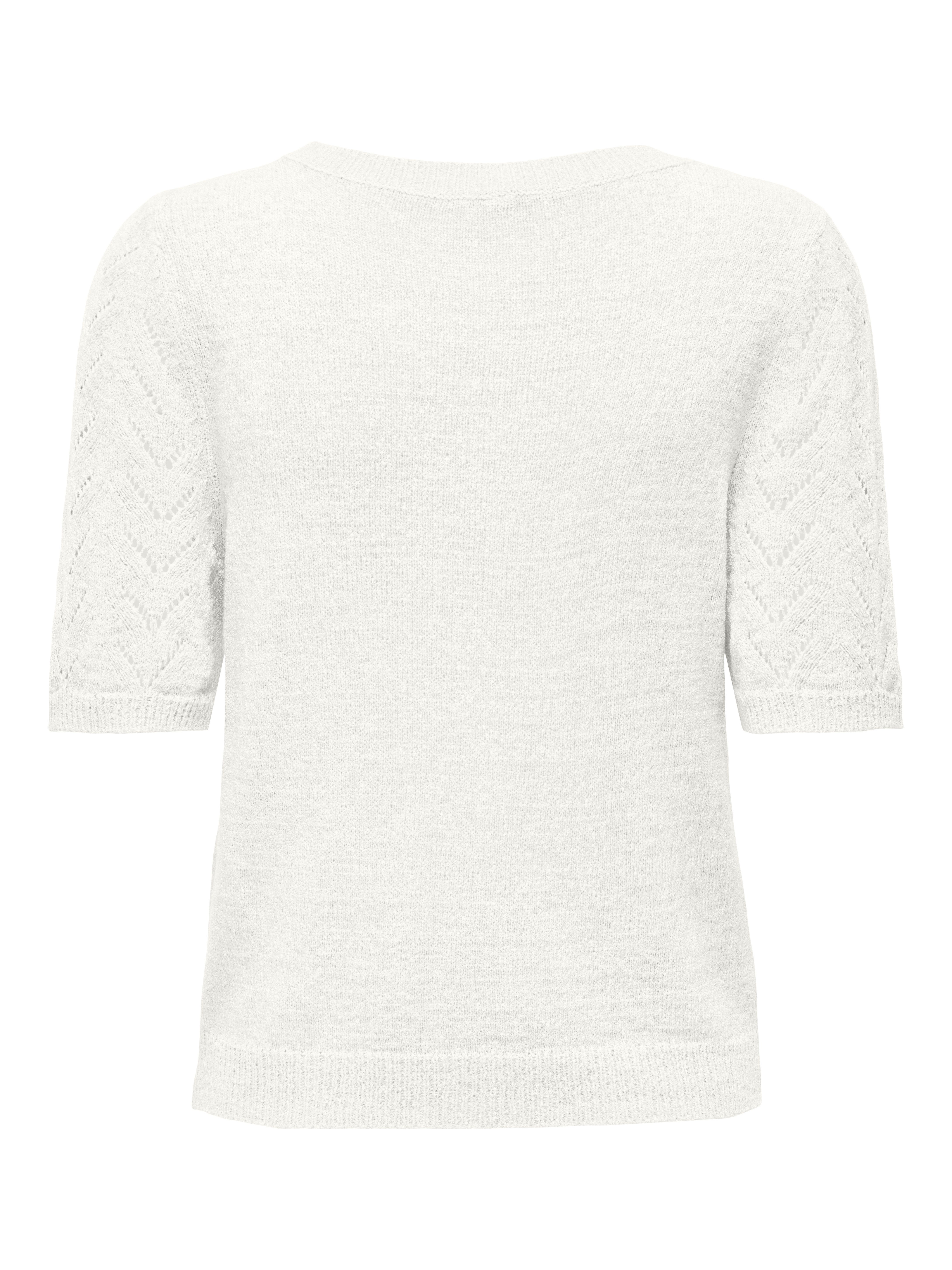 ONLY Kurzarmpullover ONLSUNNY SS O-NECK KNT Kunstfaser, regular fit, Rundha günstig online kaufen