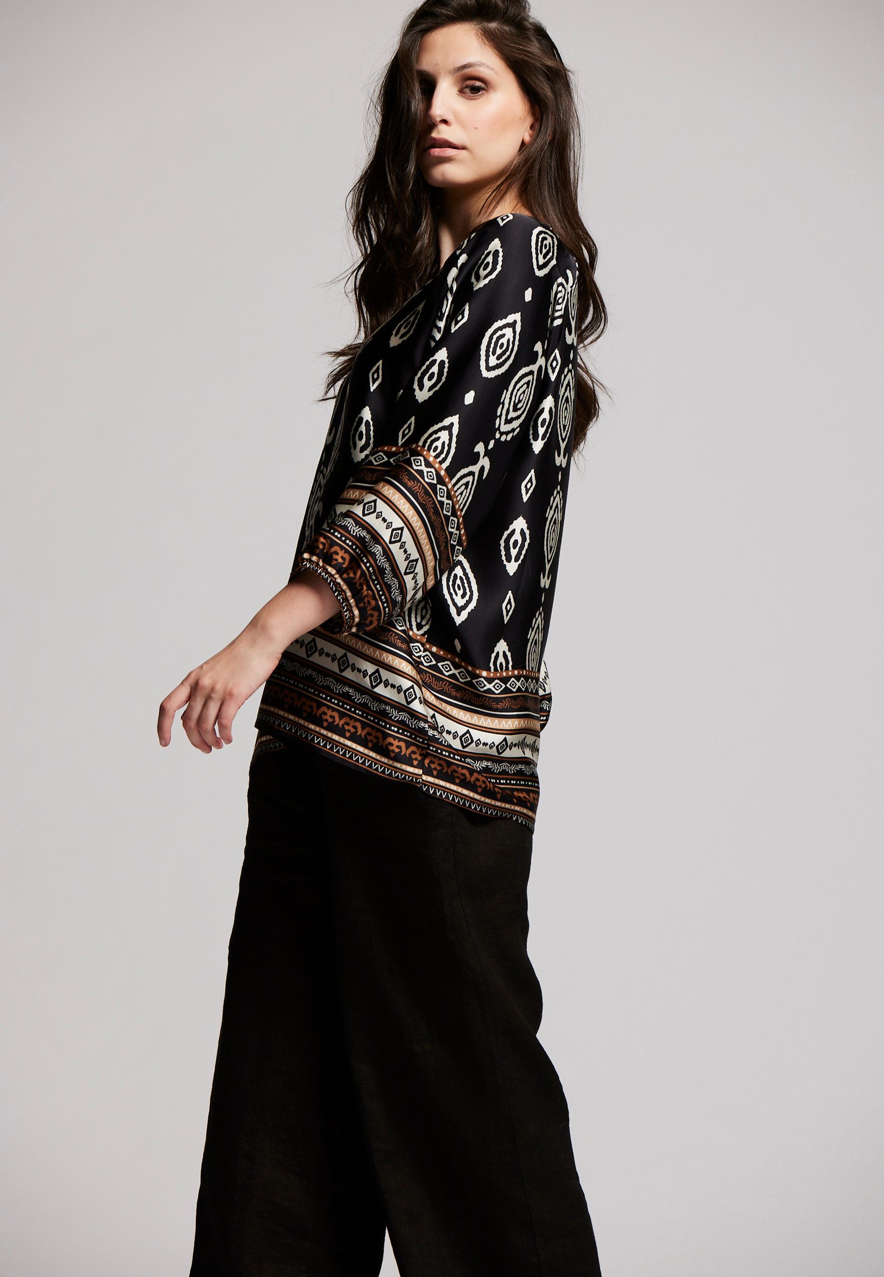Andijamo-Fashion Satinbluse VENEZIA EXKLUSIV PRINT günstig online kaufen
