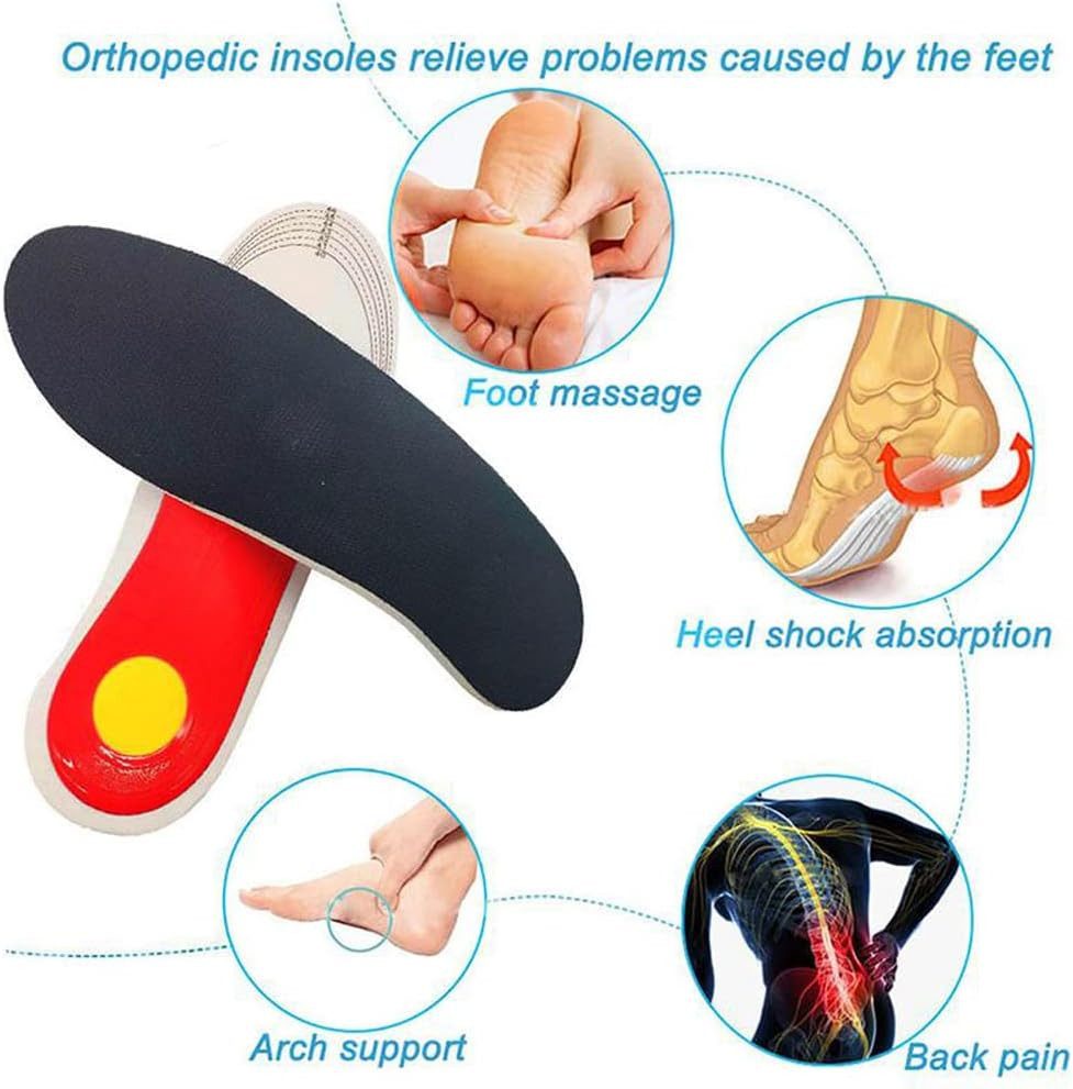 Realb2b orthopädische Schuheinlagen Orthopädische Einlagen für Fußgewölbeunterstützung (Einlegesohlen zur Unterstützung des Fußgewölbes, 1 Paar orthopädische Einlegesohlen für Damen & Herren), Zuschneidbare Einlagen für eine individuelle Passform