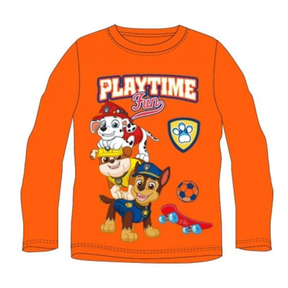 PAW PATROL T-Shirt Paw Patrol Langarm-T-Shirt für Jungen - "Playtime Fun" Design, 100%