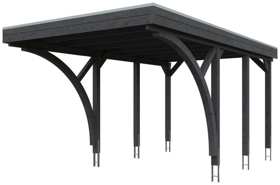 Skanholz Einzelcarport Friesland Set 6, BxT: 314x555 cm, 221 cm  Einfahrtshöhe