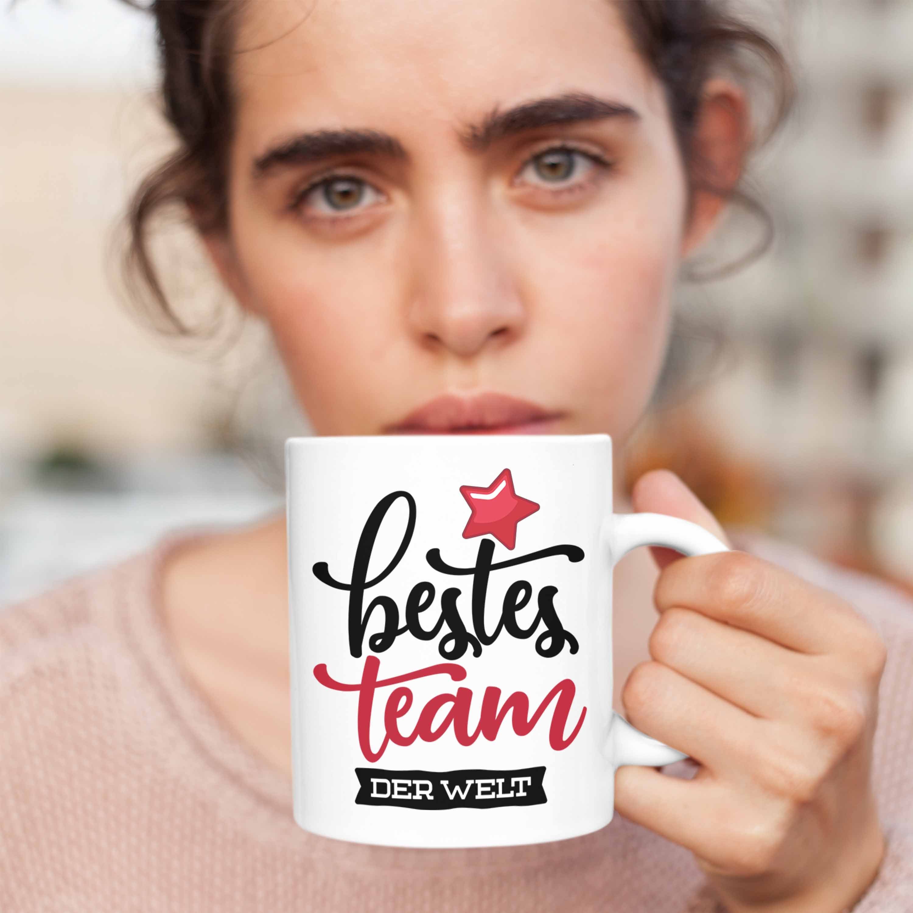 Kaffeetassen Weiss Geschenkidee Welt Tasse Team beste für der Trendation Team