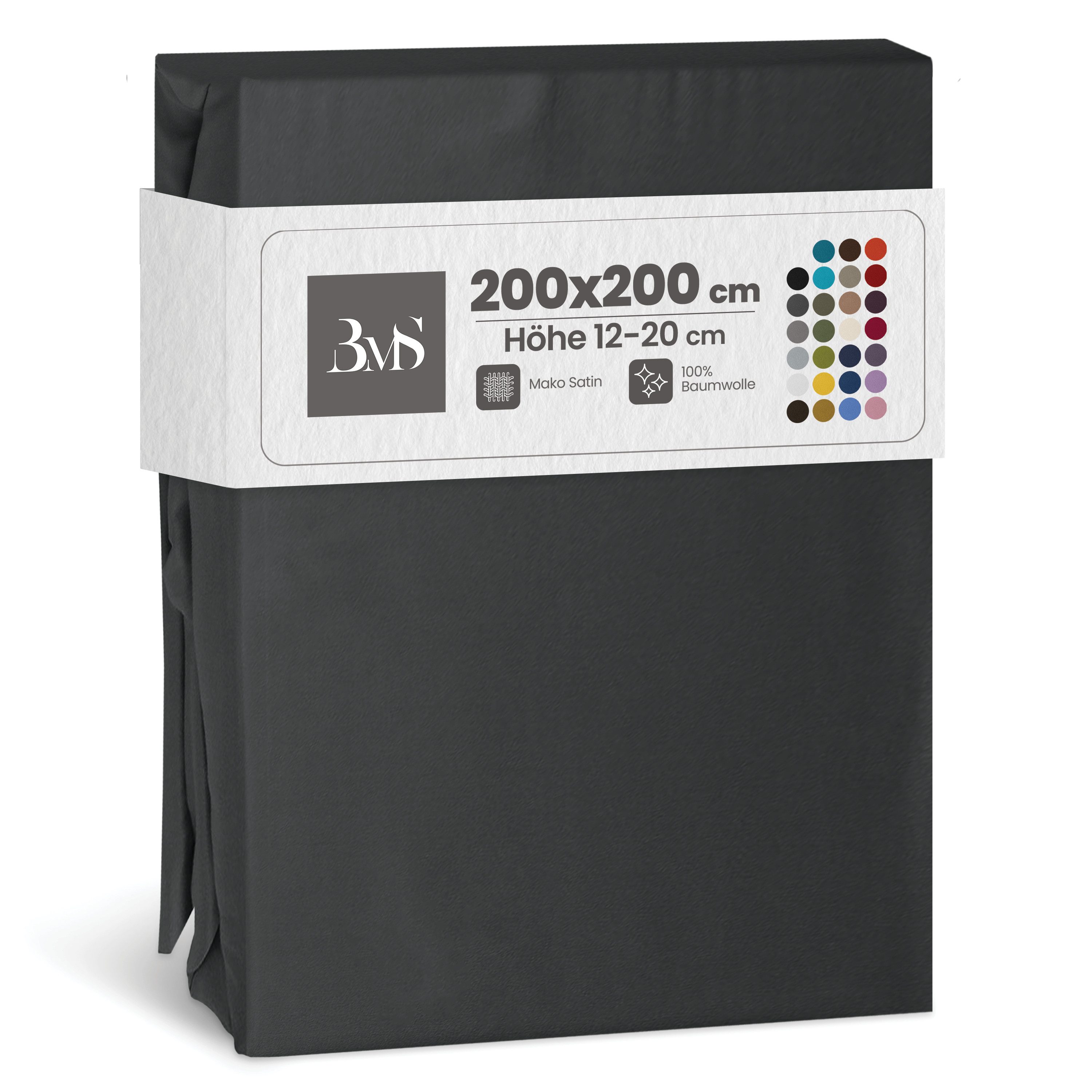 BETTWAESCHE-MIT-STIL Spannbettlaken Mako Satin Spannbettlaken, Matratzenhöh günstig online kaufen