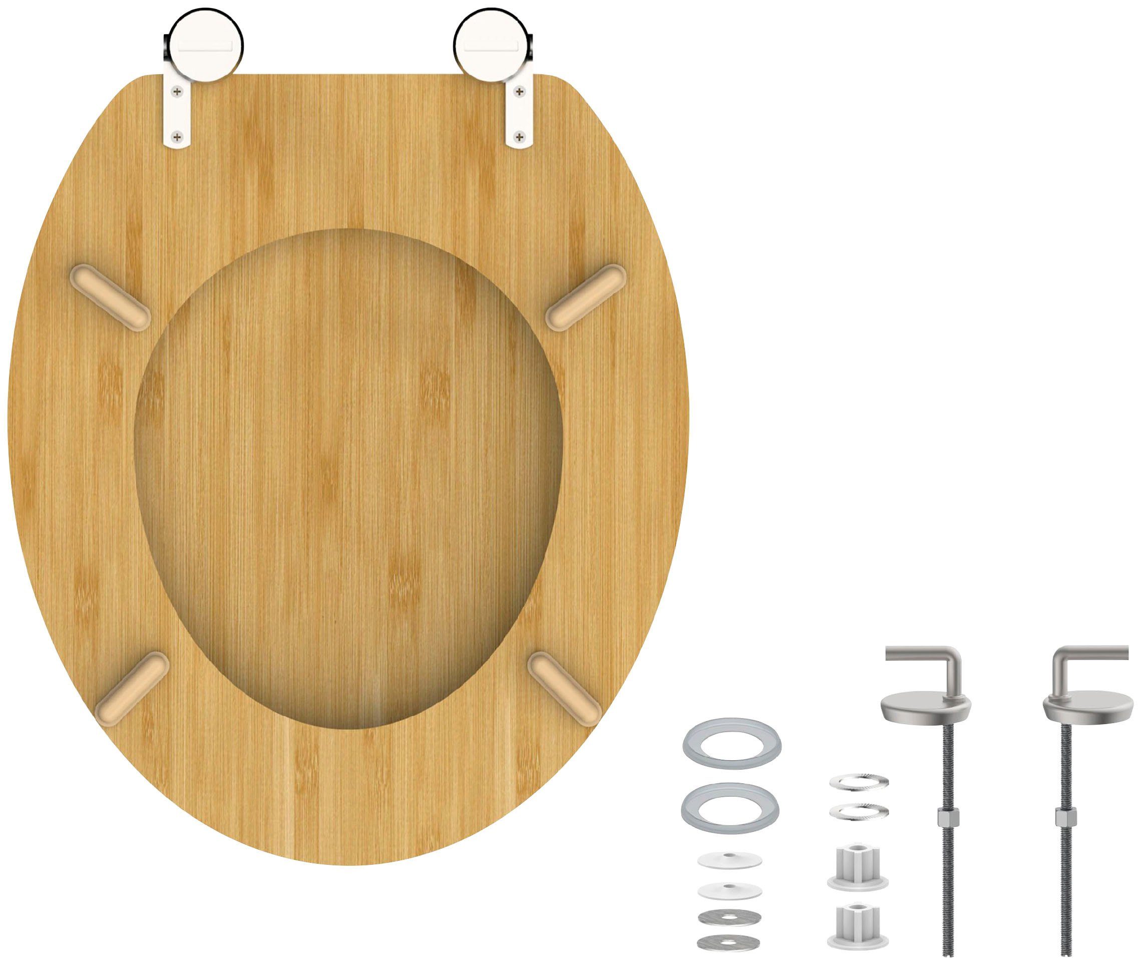 Schütte WC-Sitz NATURAL BAMBOO, aus Bambus Vollholz