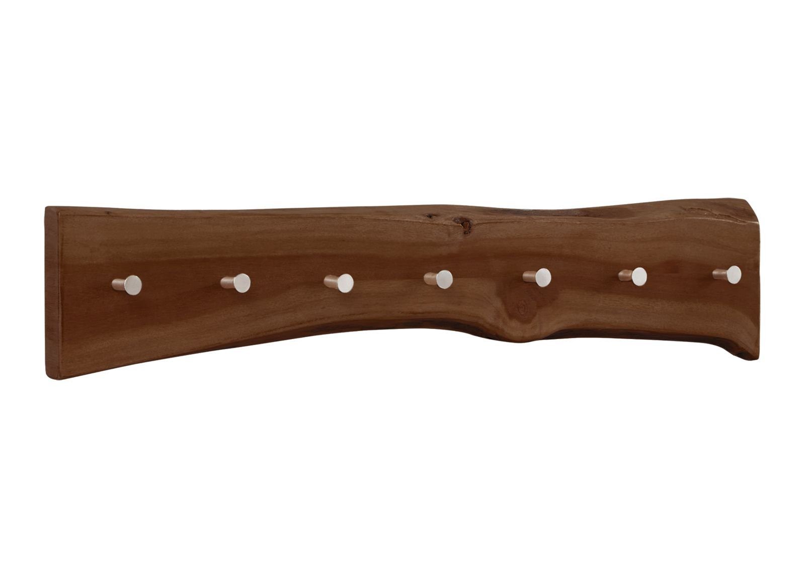 Massivmoebel24 Wandgarderobe (Garderobenleiste Akazie 70x5x10 braun günstig online kaufen