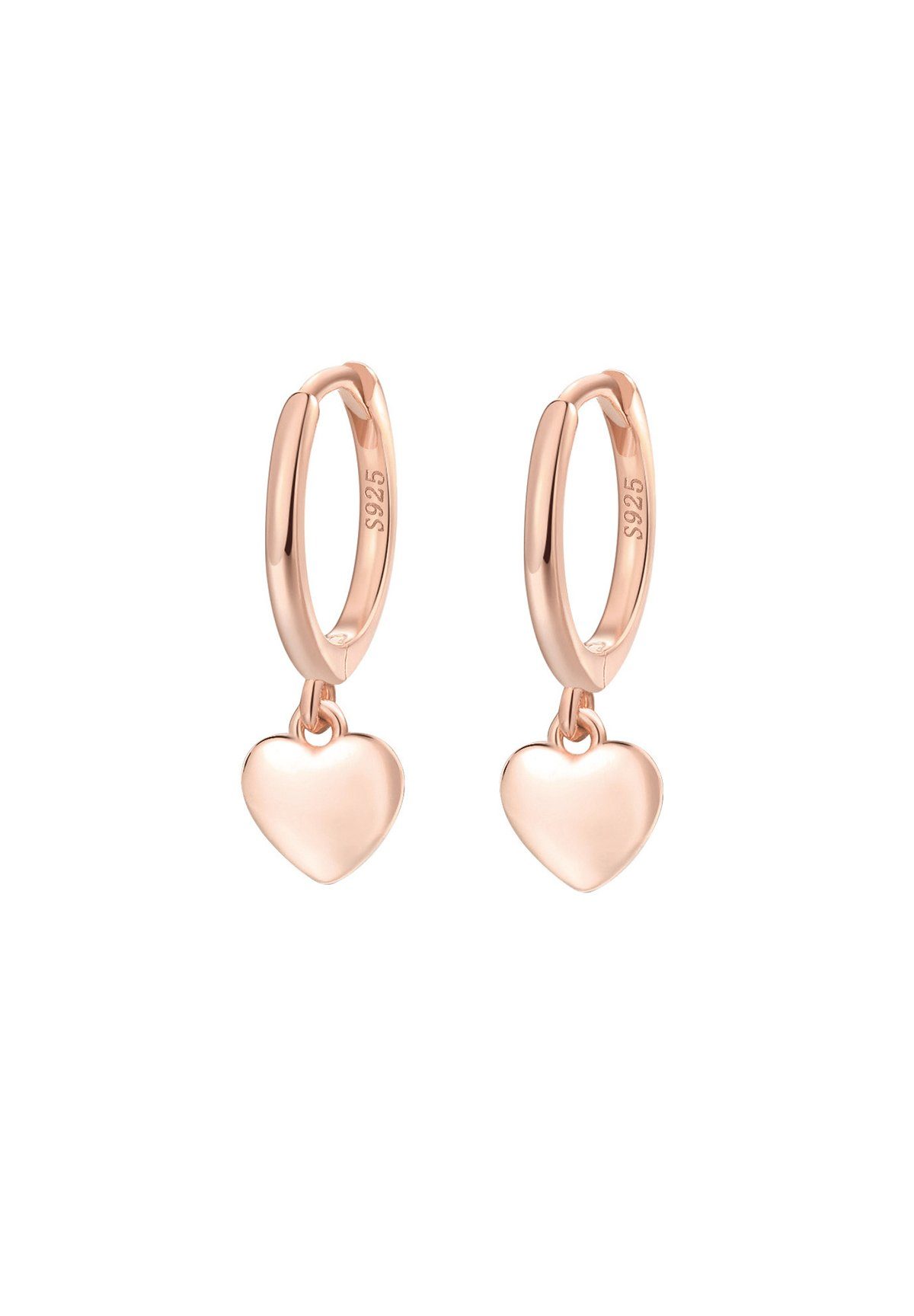 Hey Happiness Paar Creolen Herzchen, Silber 925 Ohrringe für Damen, Kleine günstig online kaufen