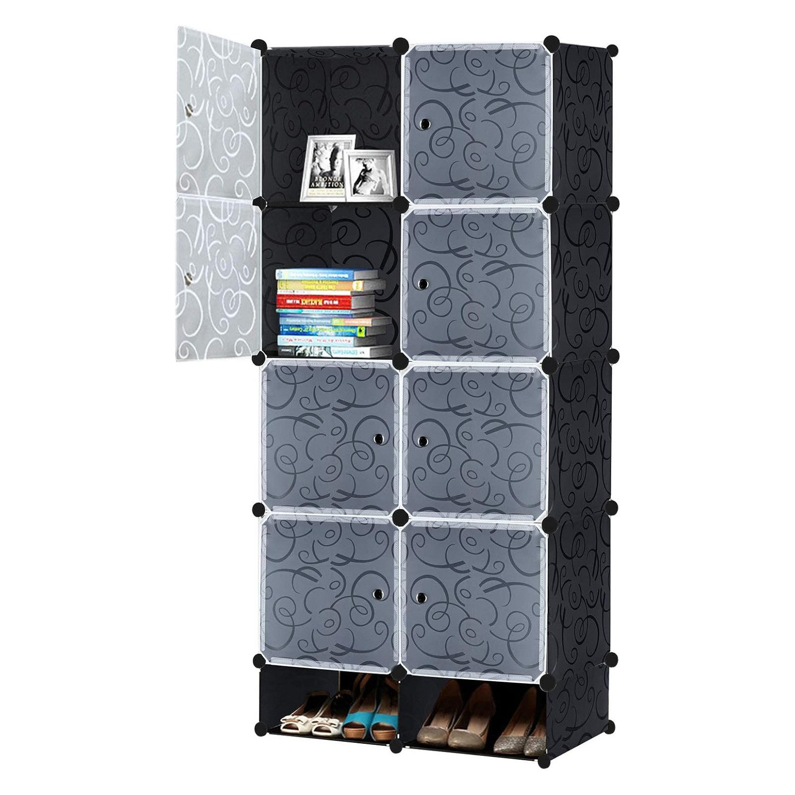 FIVMEN Kleiderschrank DIY Regalsystem Platzsparendes Steckregalsystem