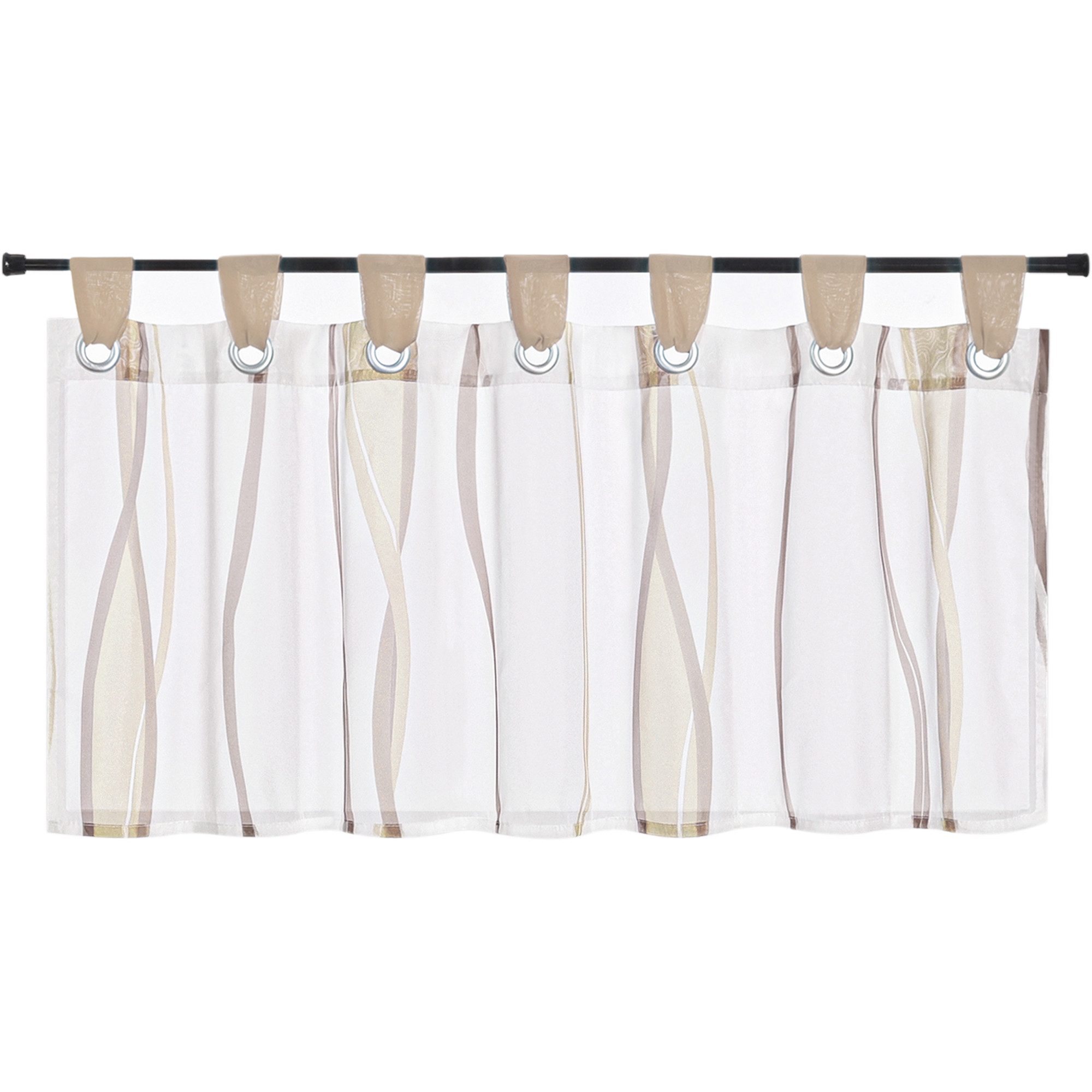 Joyswahl Scheibengardine (1 St), Schlaufen, Bistrogardine, Wellen Muster günstig online kaufen