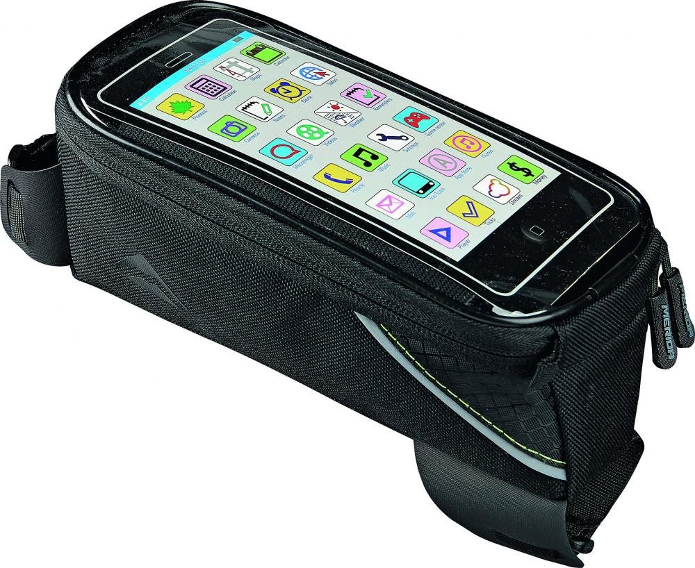 Merida Fahrradtasche Merida Oberrohrtasche Smartphone Touchscreen L Schwarz