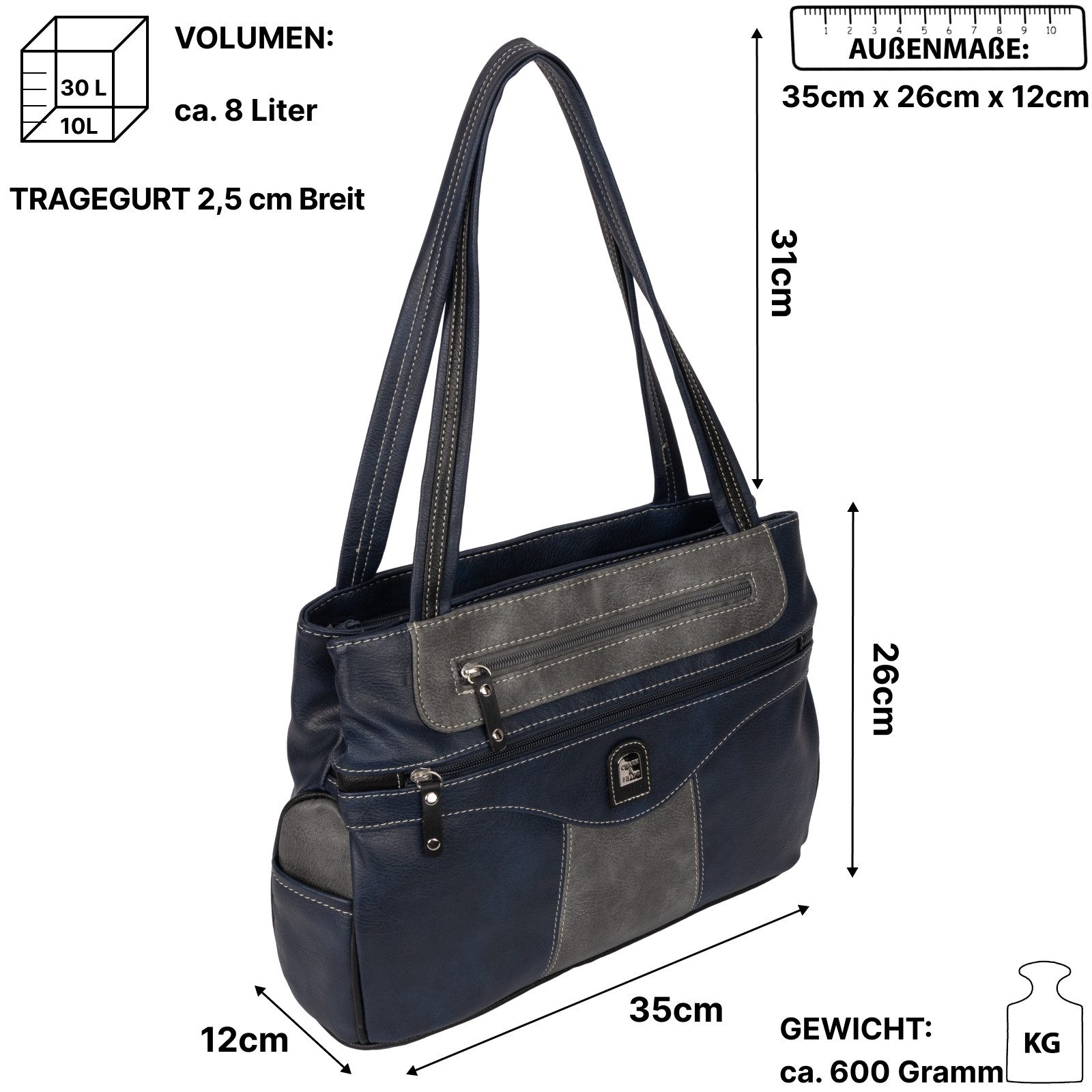 EAAKIE Umhängetasche Damen Tasche Schultertasche Umhängetasche Leder Optik günstig online kaufen