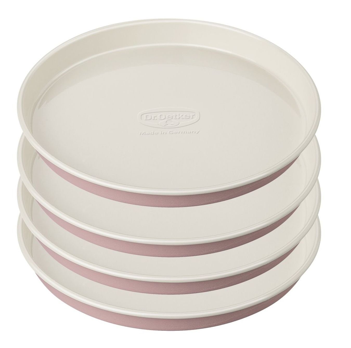 Backform Dr. Oetker - 4er Set Schichtkuchen-Form Rosa Ø17cm Rund- Kuchen-
