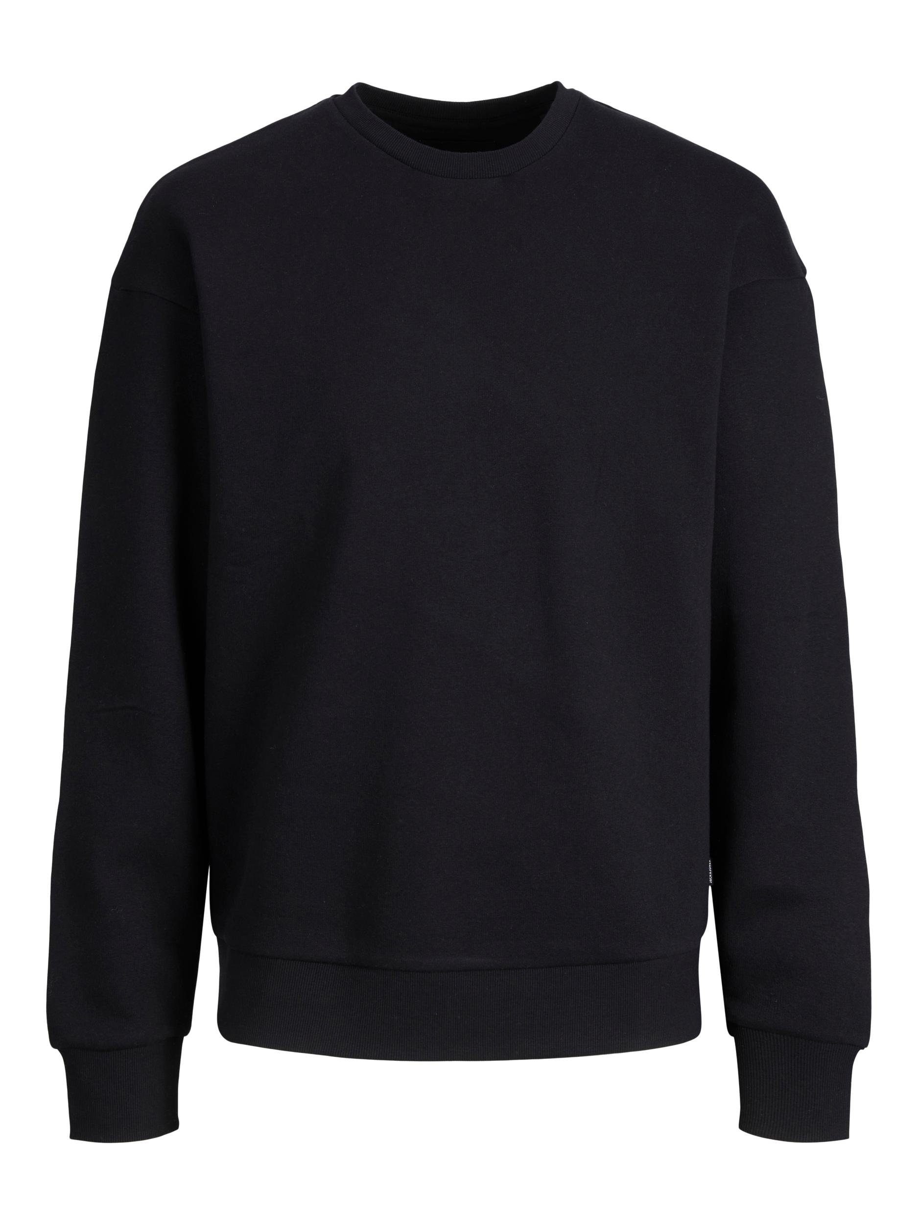 Jack & Jones Black JJEBRADLEY SWEAT NOOS CREW PlusSize Sweatshirt PLS
