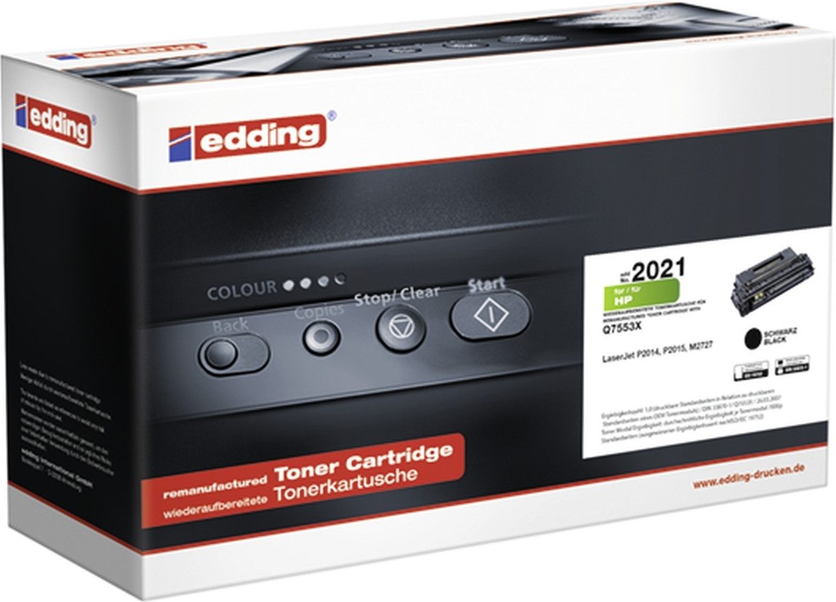 edding Tonerpatrone Toner kompatibel mit HP Q7553X black
