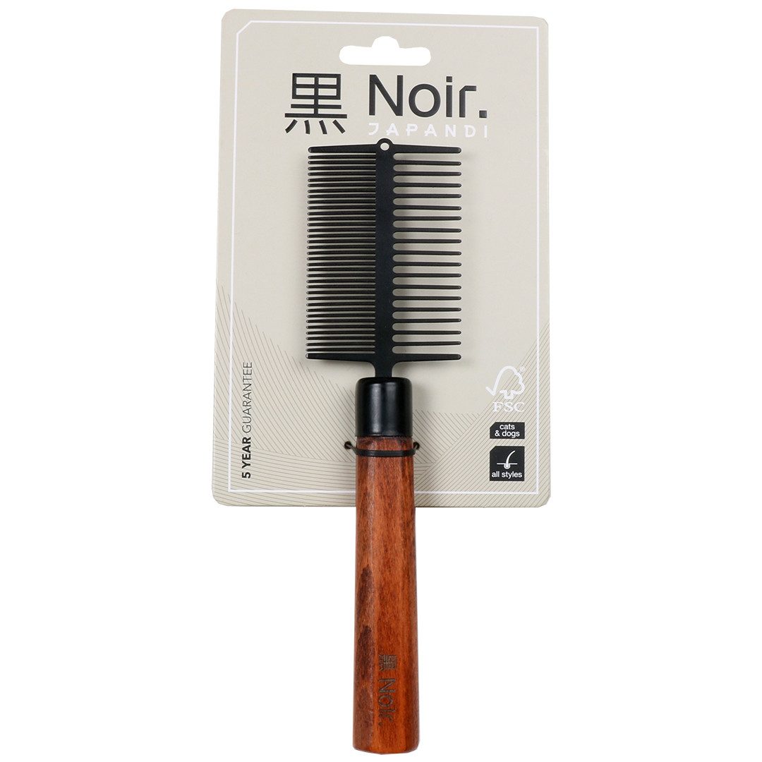 EBI Fellbürste EBI Noir Japandi Entwirrungskamm - doppelseitig