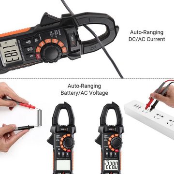 TACKLIFE Strommessgerät, 6000 Zähler Stromzangenmessgerät NVC Auto Range Test