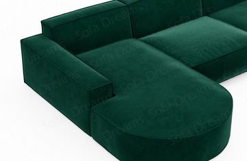 Sofa Dreams Ecksofa Design Stoffsofa Samtstoff Ecksofa Alegranza L Lounge Stoff Sofa, Loungesofa