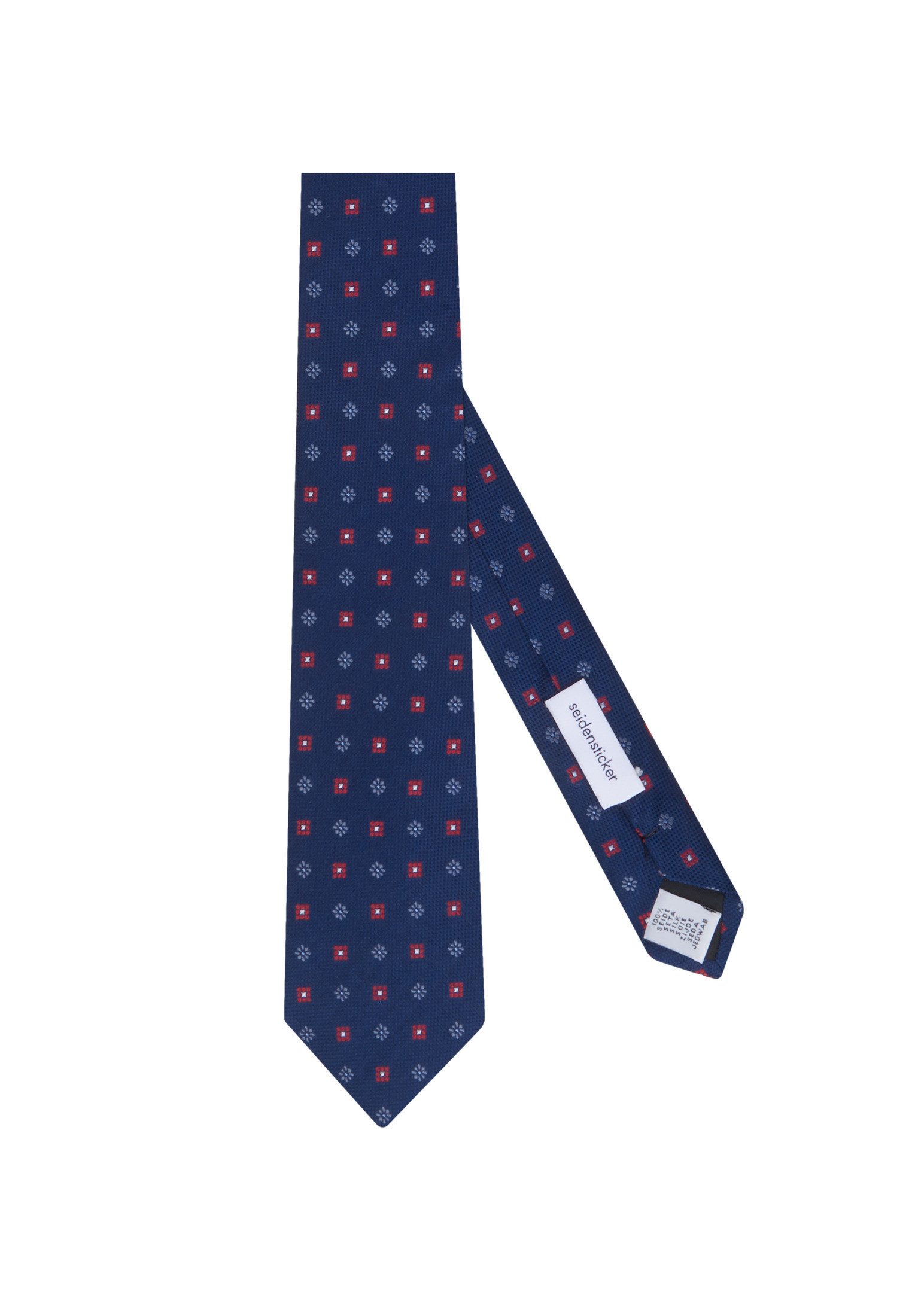 seidensticker Krawatte Schwarze Rose Regular Kleinmuster