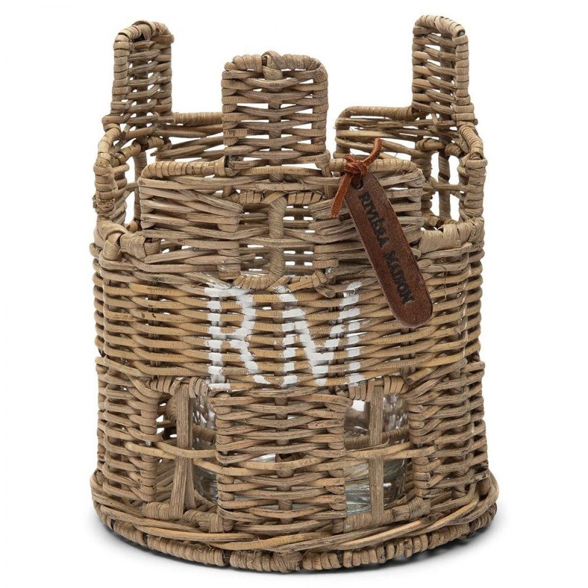 Rivièra Maison Kerzenhalter Teelichthalter House Votiv Rustic Rattan günstig online kaufen