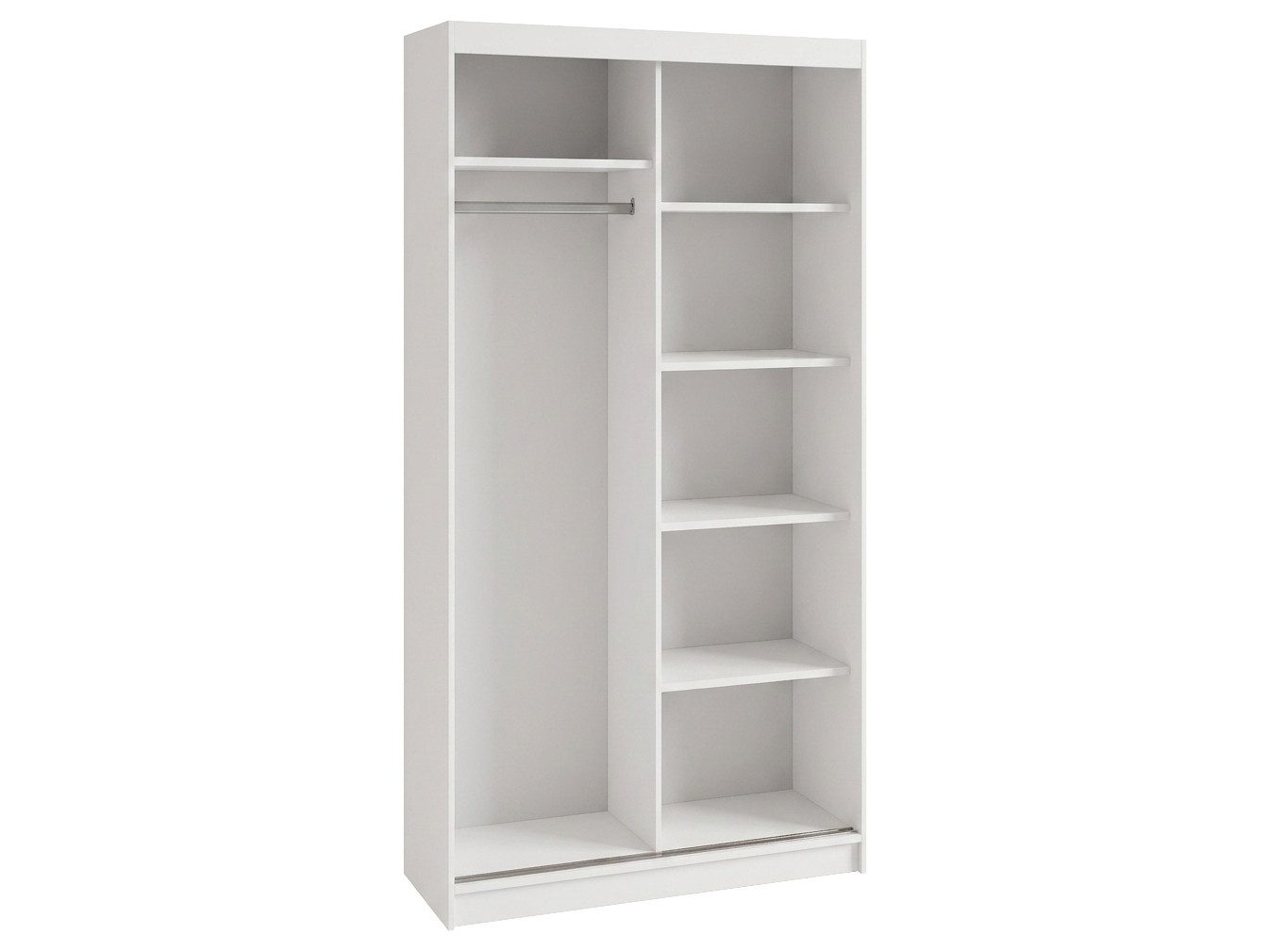 Beautysofa Kleiderschrank Donatello mit Spiegel und Lamellen (mit oder ohne praktischem Schubkasteneinsatz, Höhe: 205 cm) moderner Schiebetürenschrank
