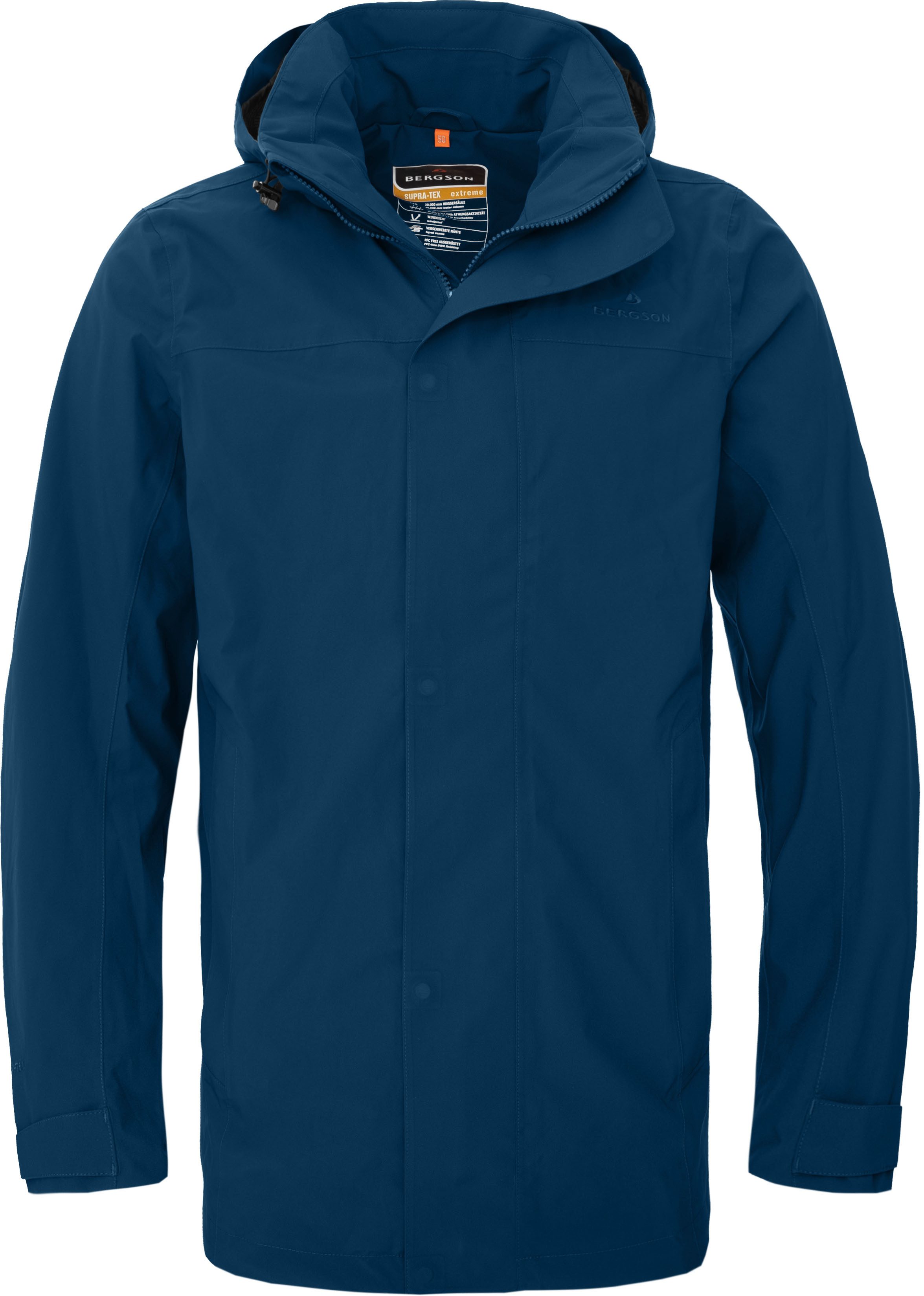 Bergson Regenjacke JUKKA light Herren Sommer-Parka, günstig online kaufen