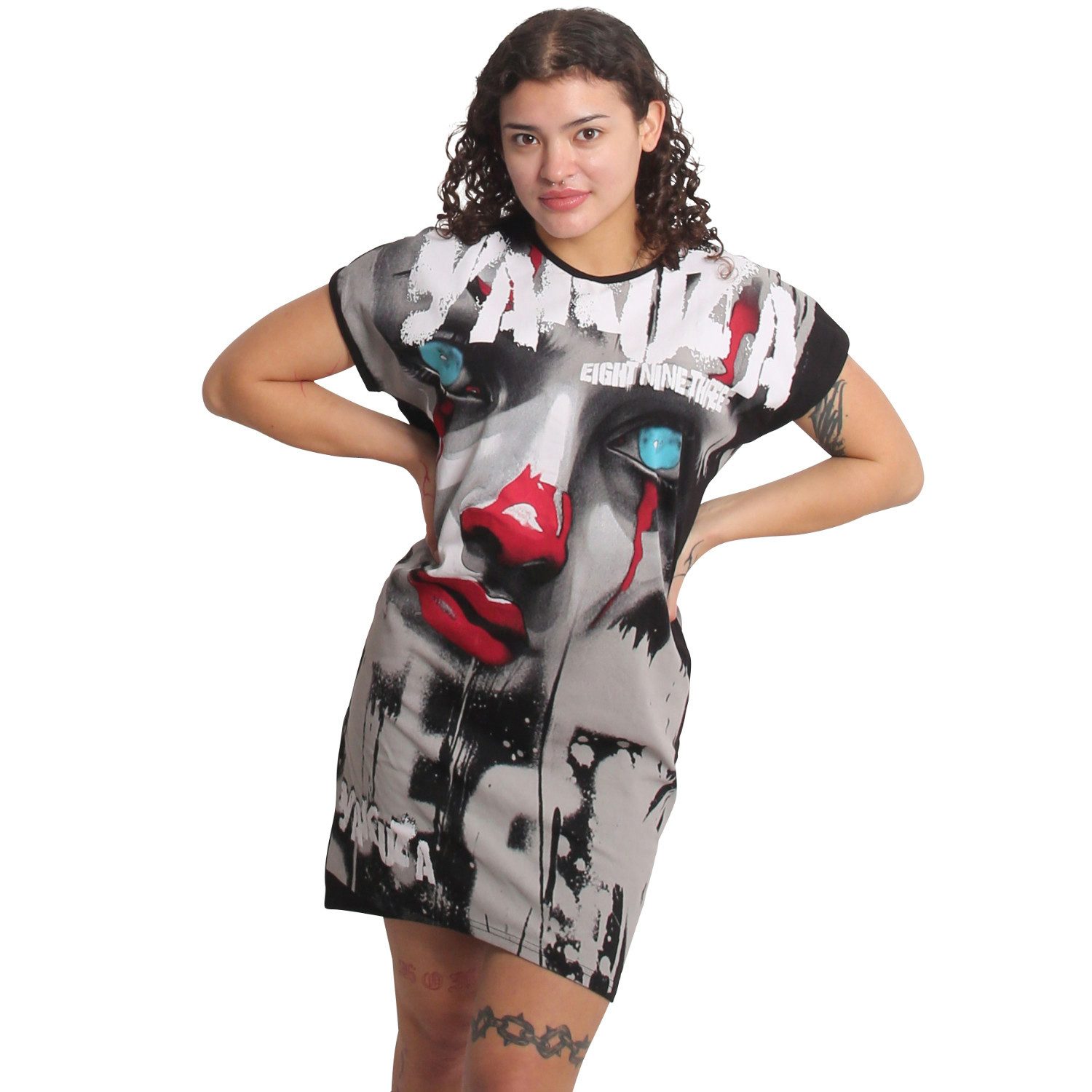 YAKUZA Shirtkleid Red Nose