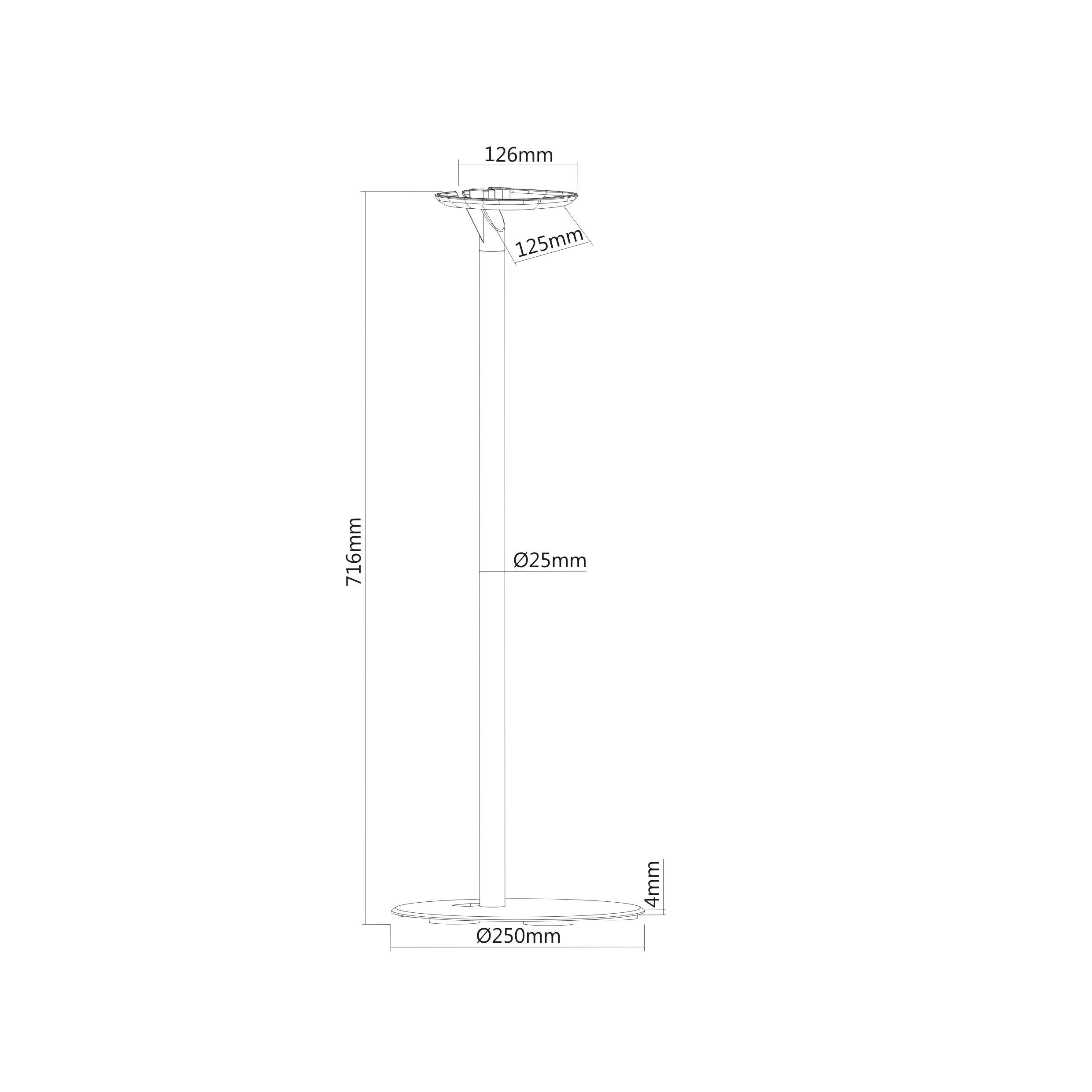 conecto Lautsprecher-Wandhalterung conecto CC50595 Premium Standfuß für SONOS ONE + SONOS PLAY:1 mit