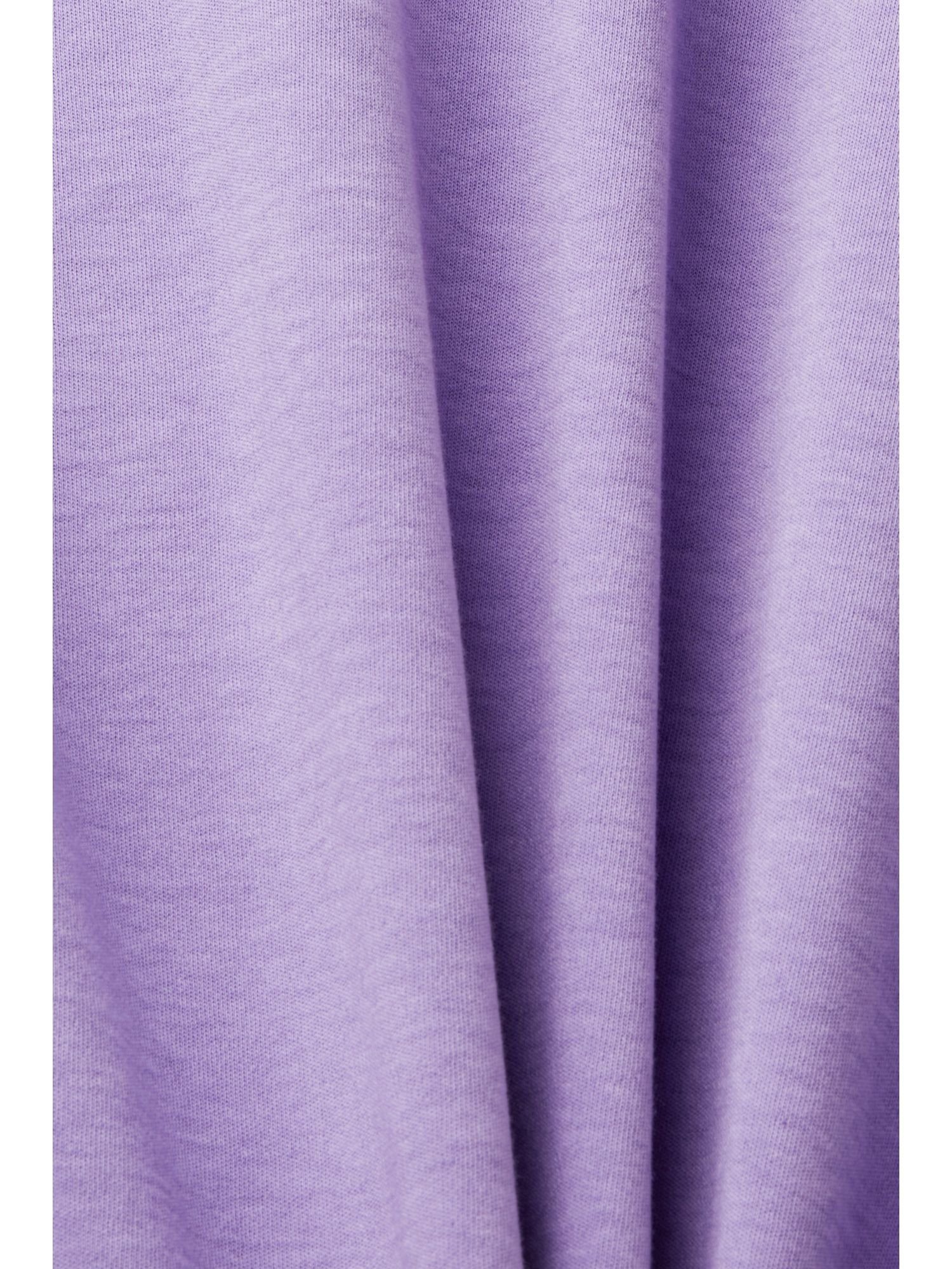 Esprit T-Shirt Oversize-T-Shirt Baumwolle aus PURPLE (1-tlg)